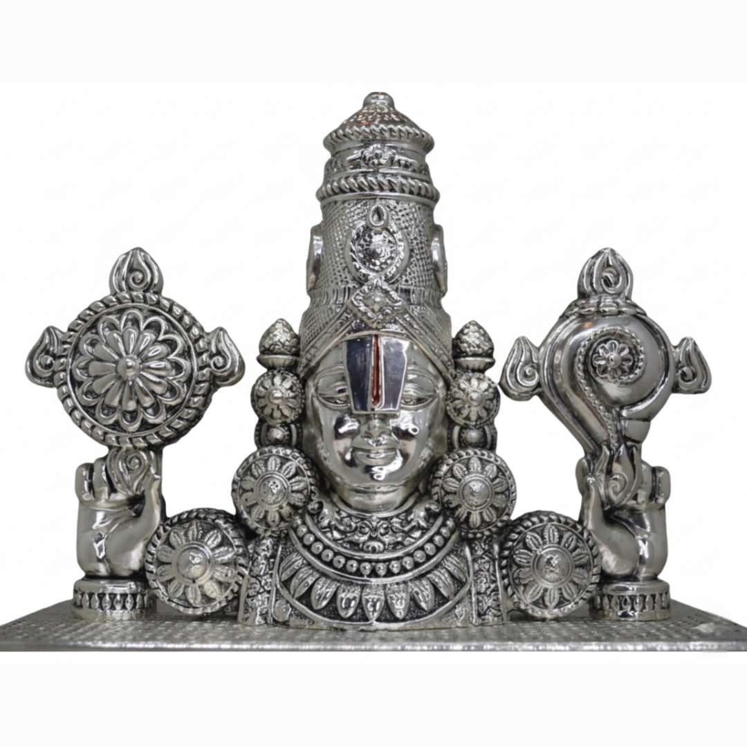 Balaji (Tirupati) 999 Silver Plated Wooden Artwork
