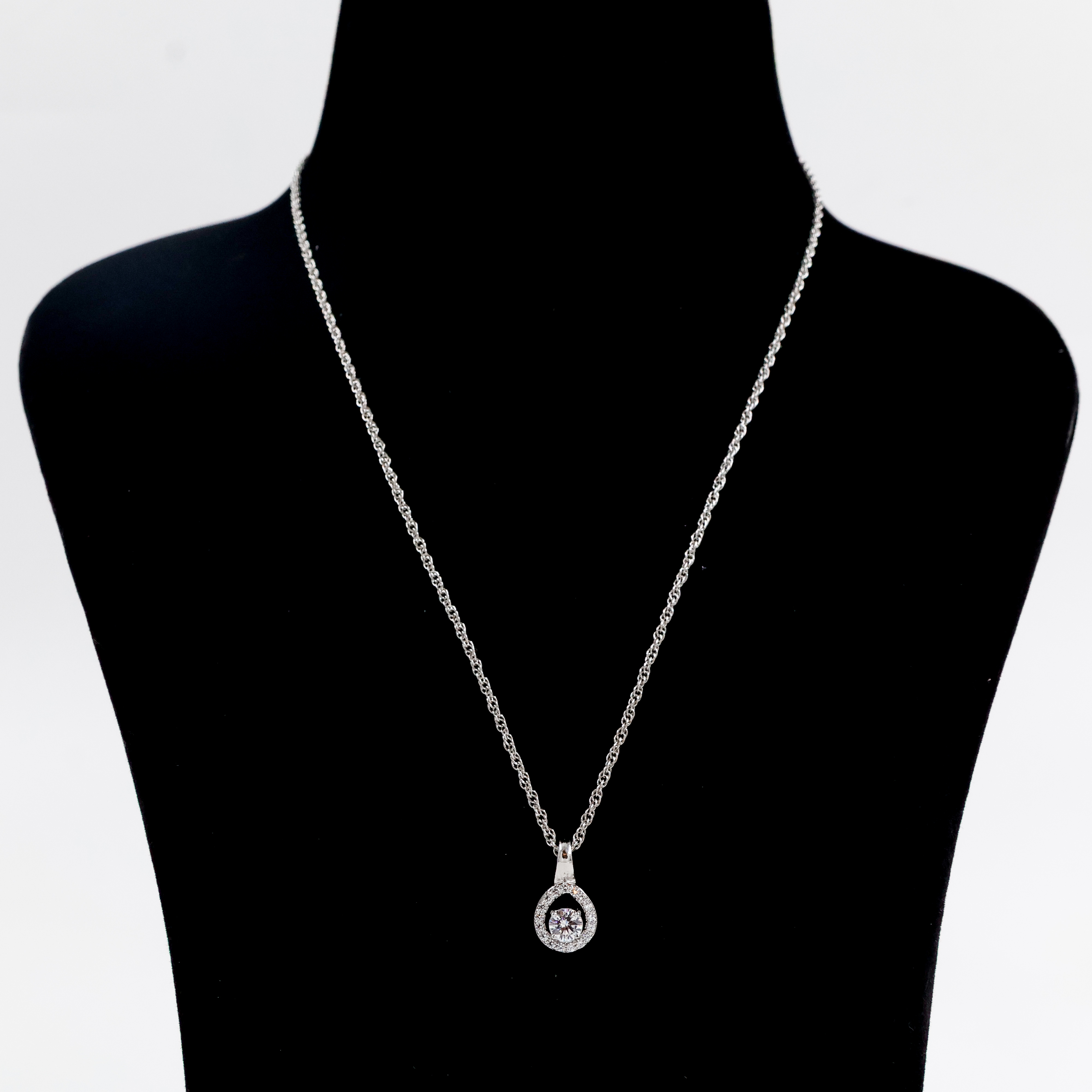 Silver Chain with Droplet Locket