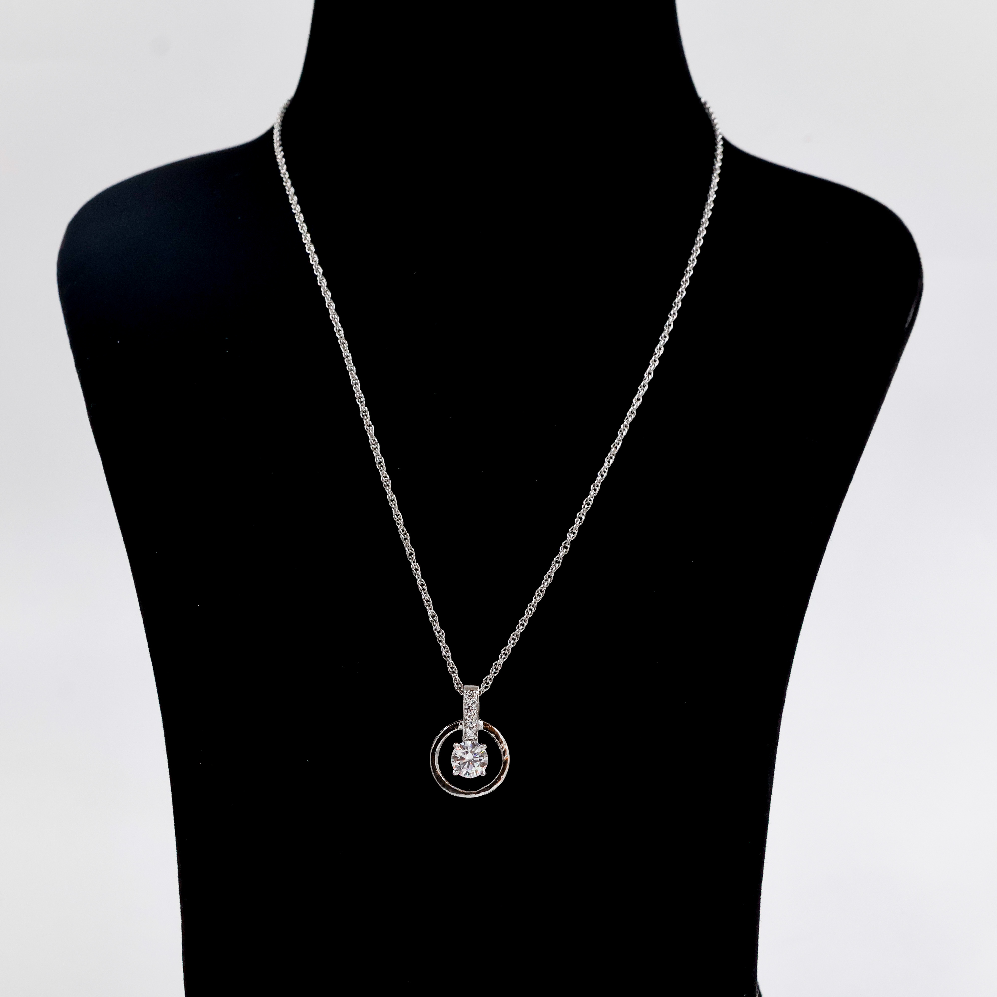 Silver Chain with Ring Pendant