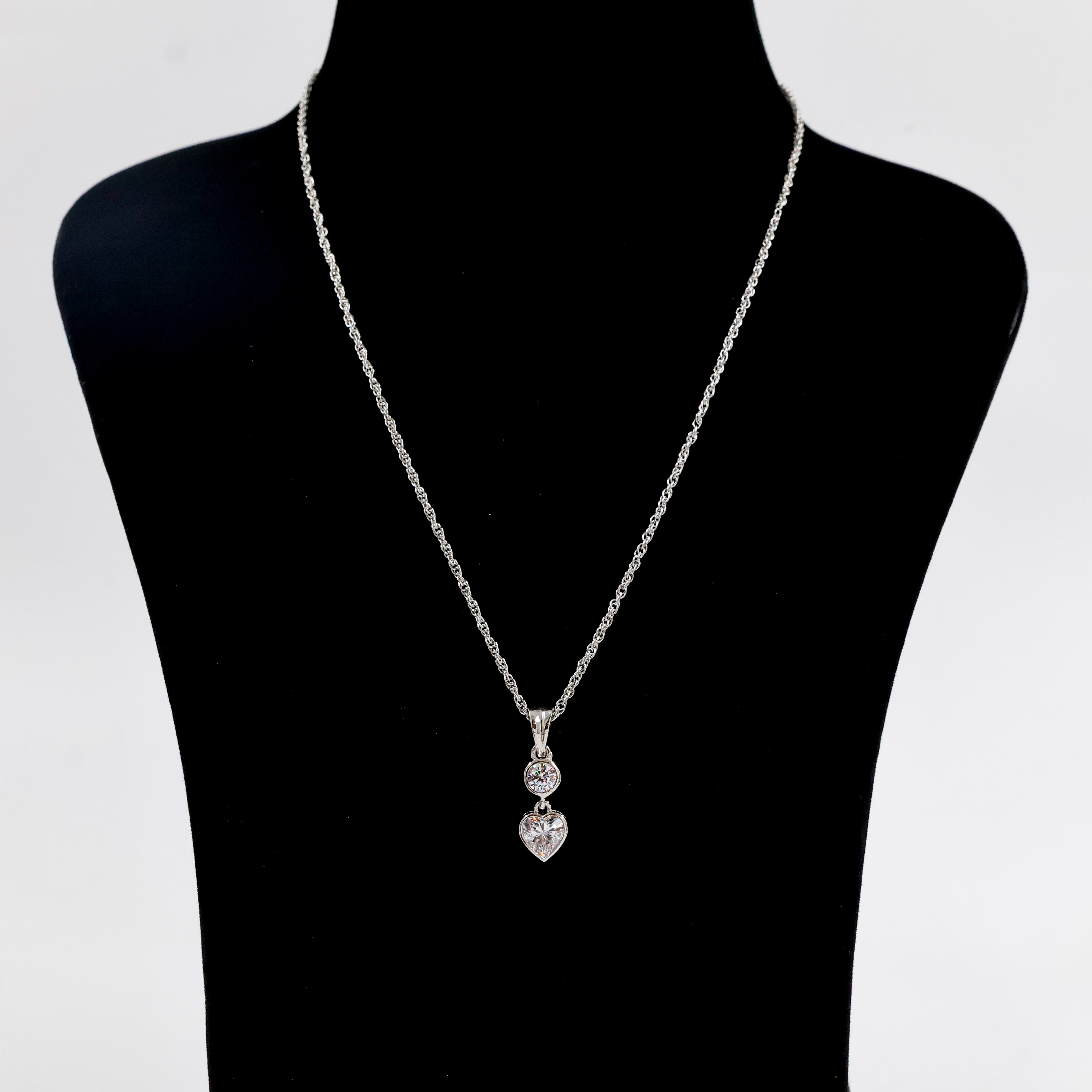 Silver Chain with heart pendant