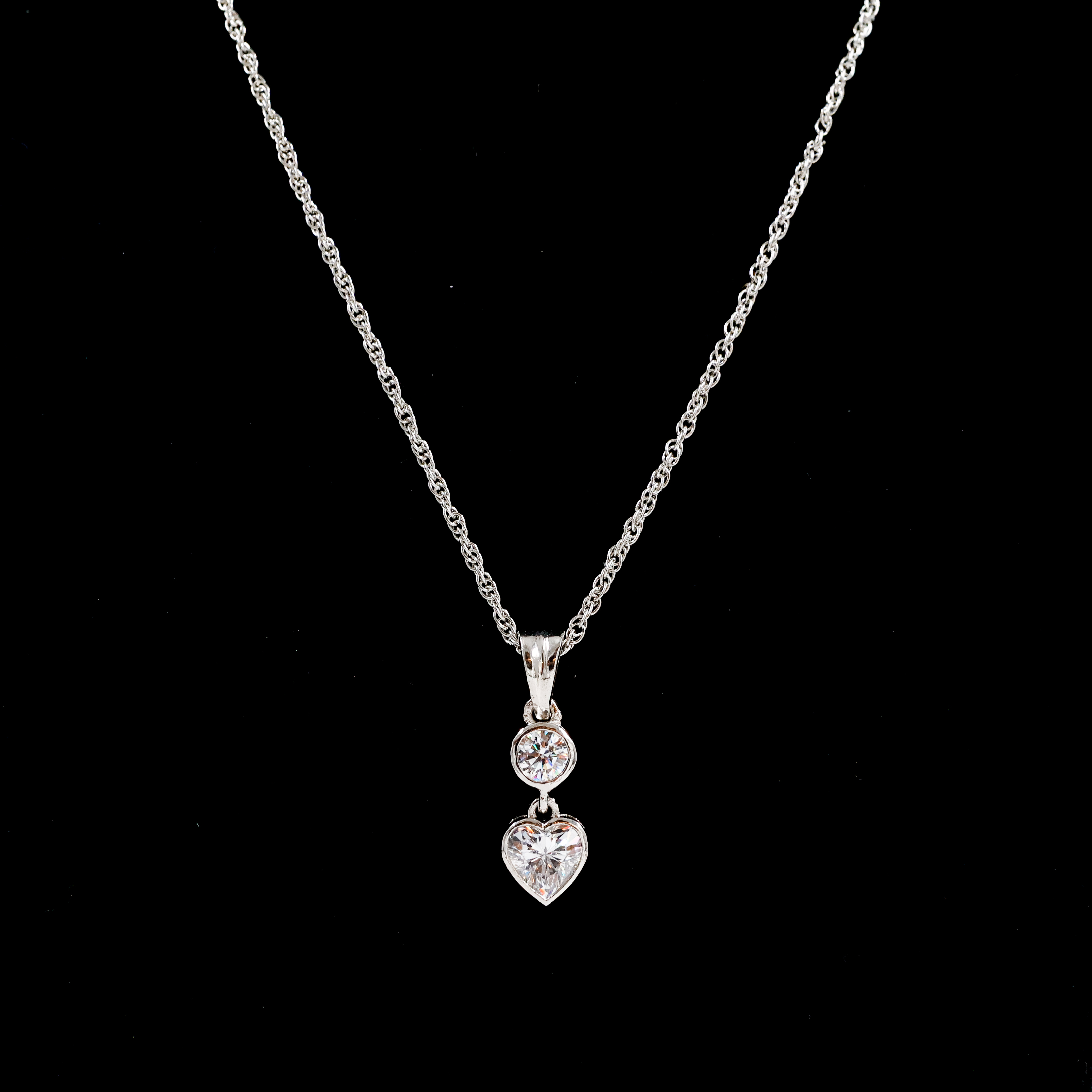 Silver Chain with heart pendant - Silver Chain With Locket