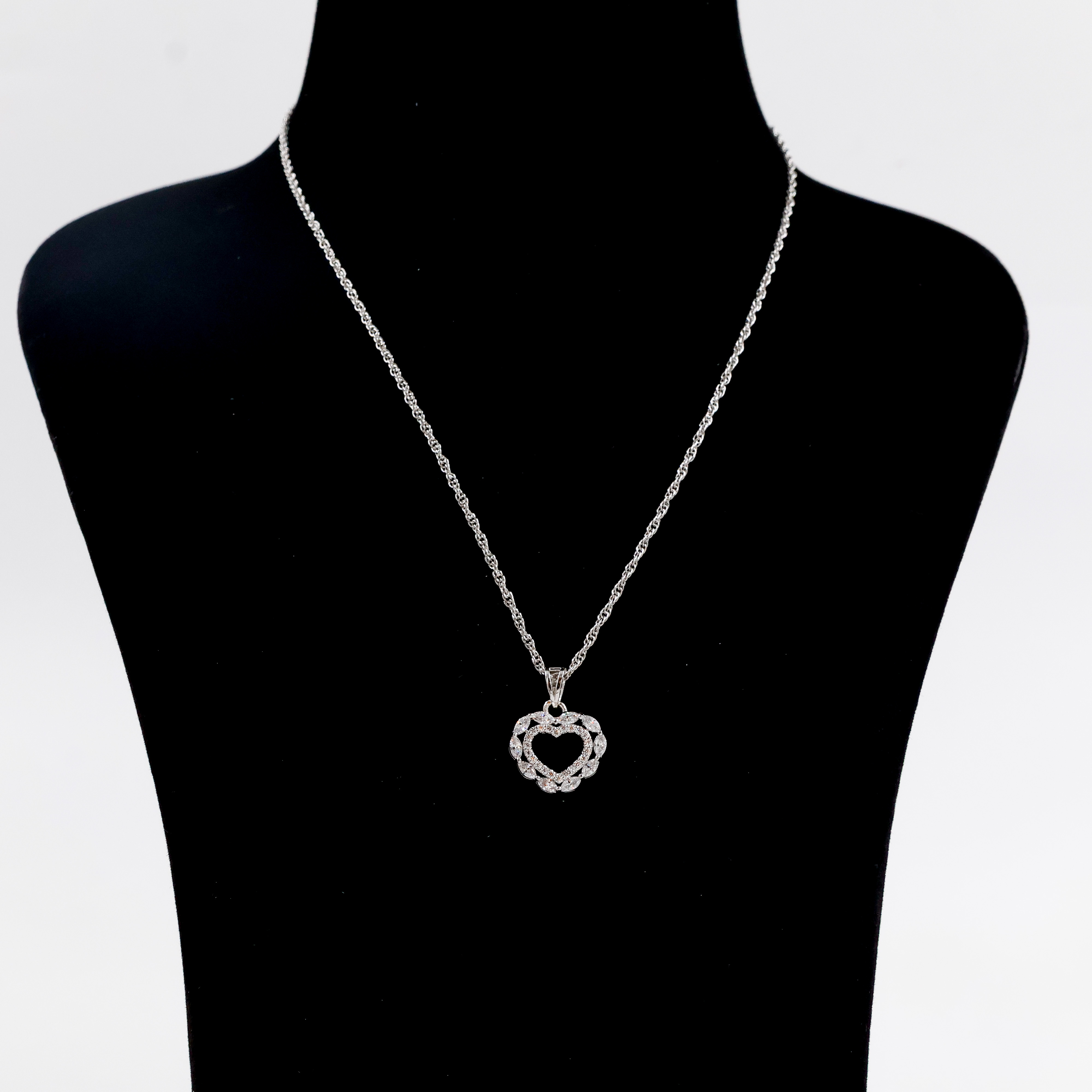 Silver Chain with love Pendant