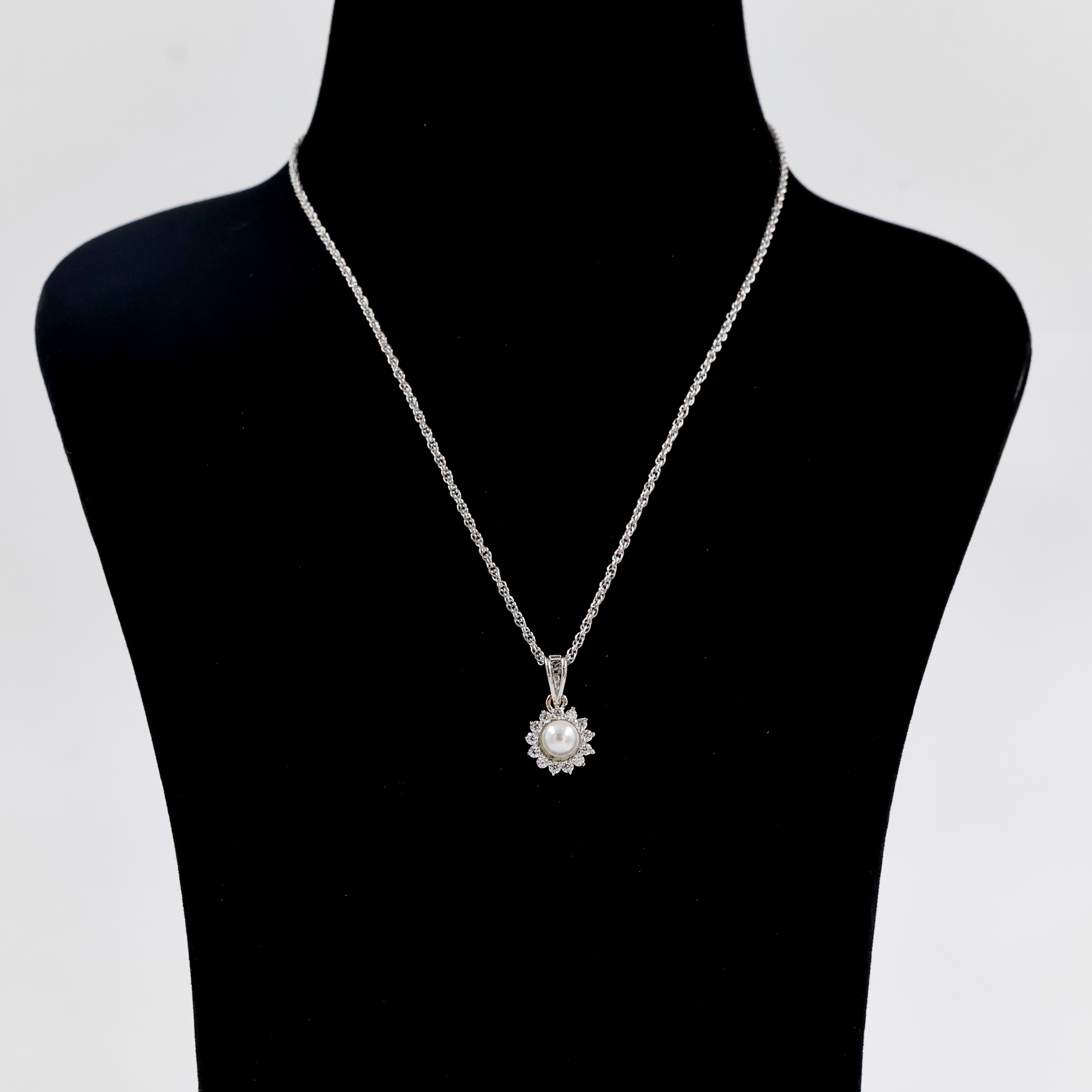 Silver Chain with Sun pendant