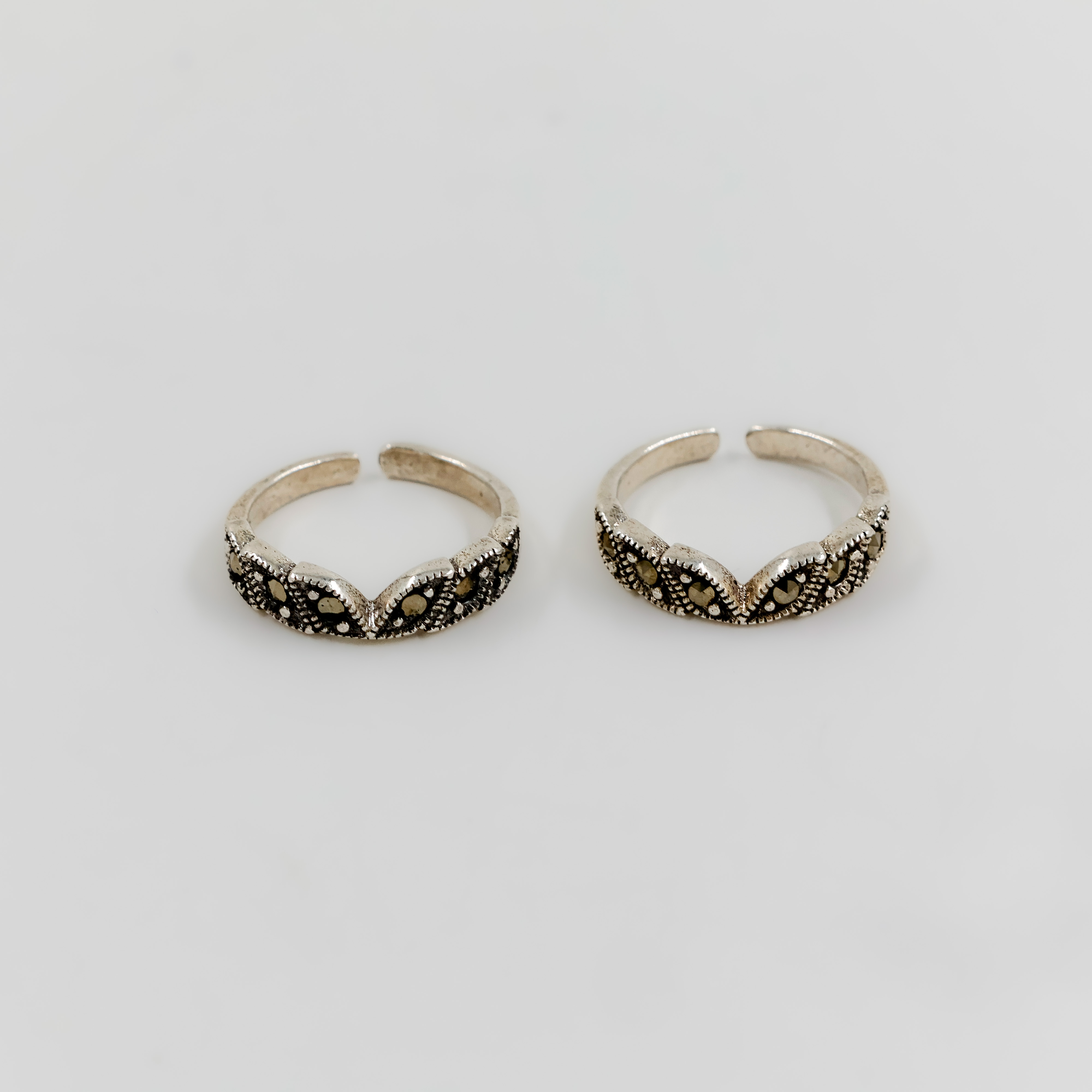 CZ Silver Toe Ring