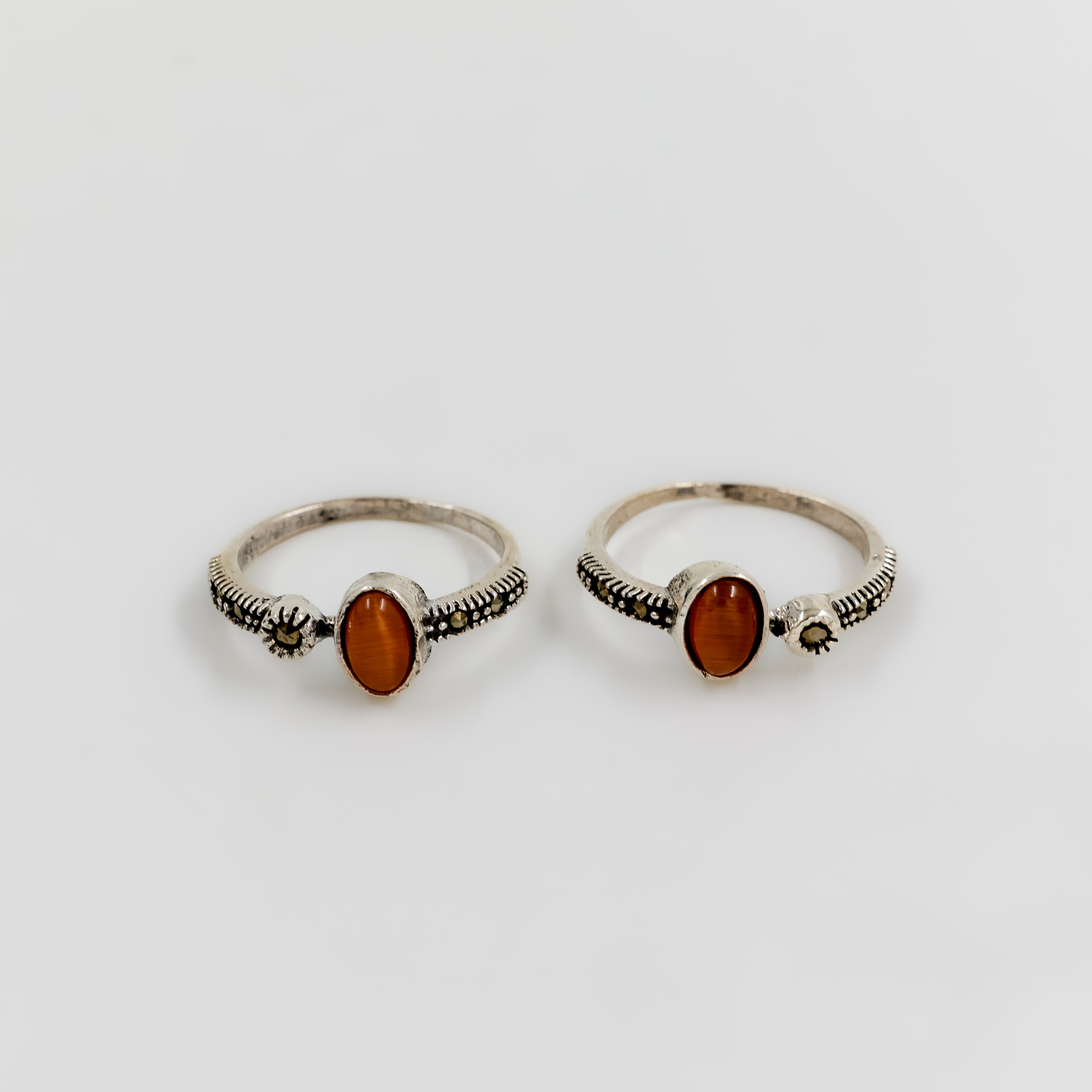 Ruby Silver Toe Ring