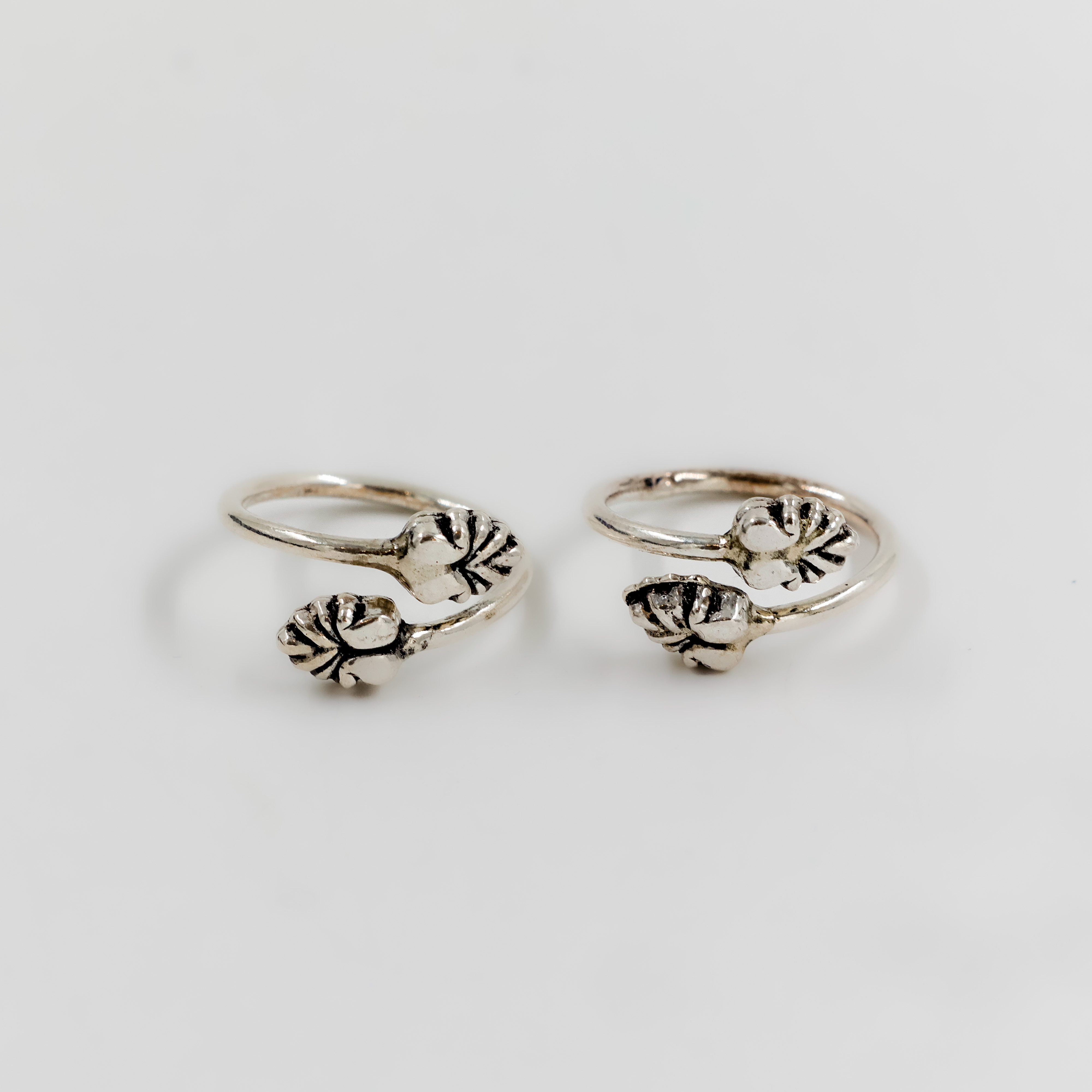 Leaf Silver Toe Ring