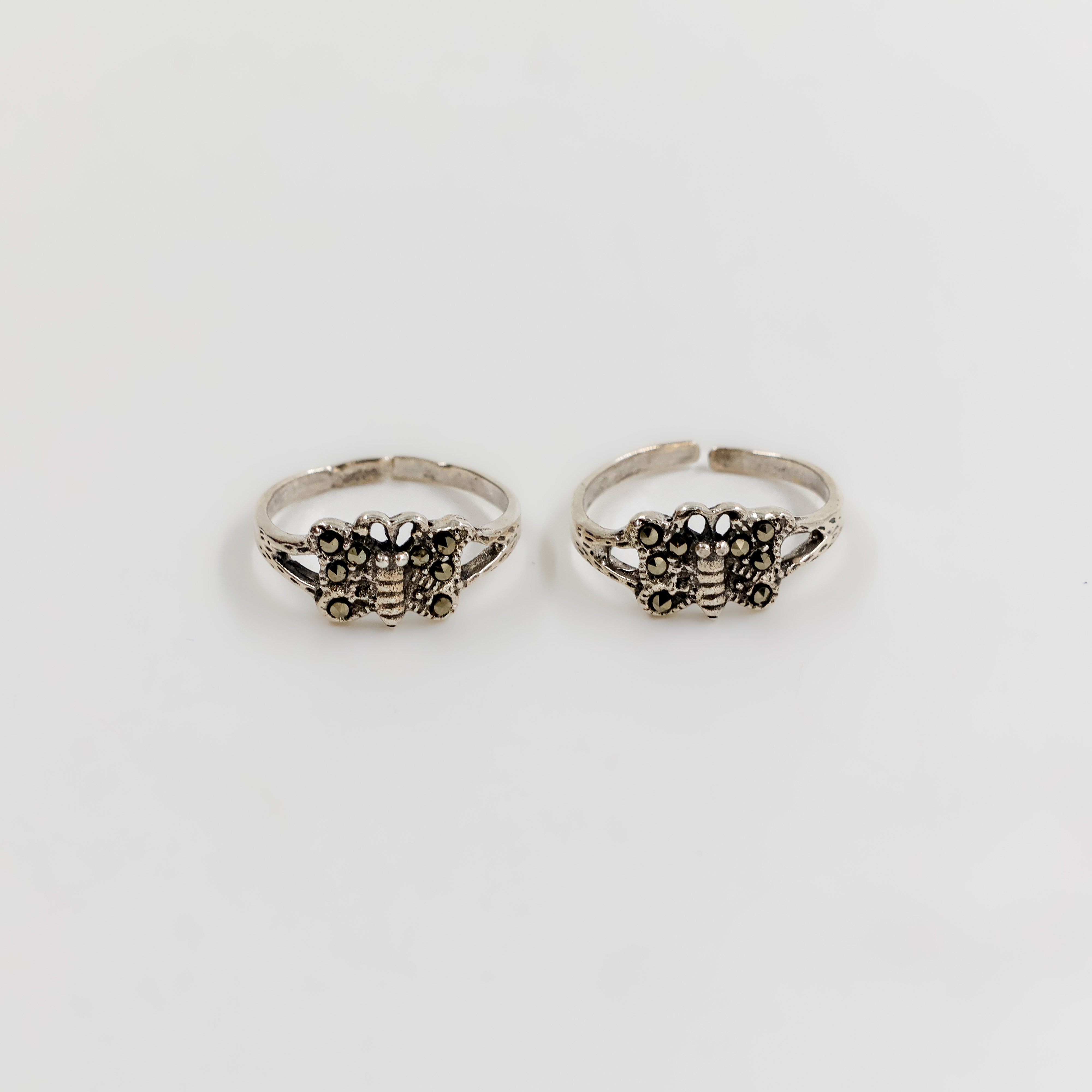 Butterfly Silver Toe Ring
