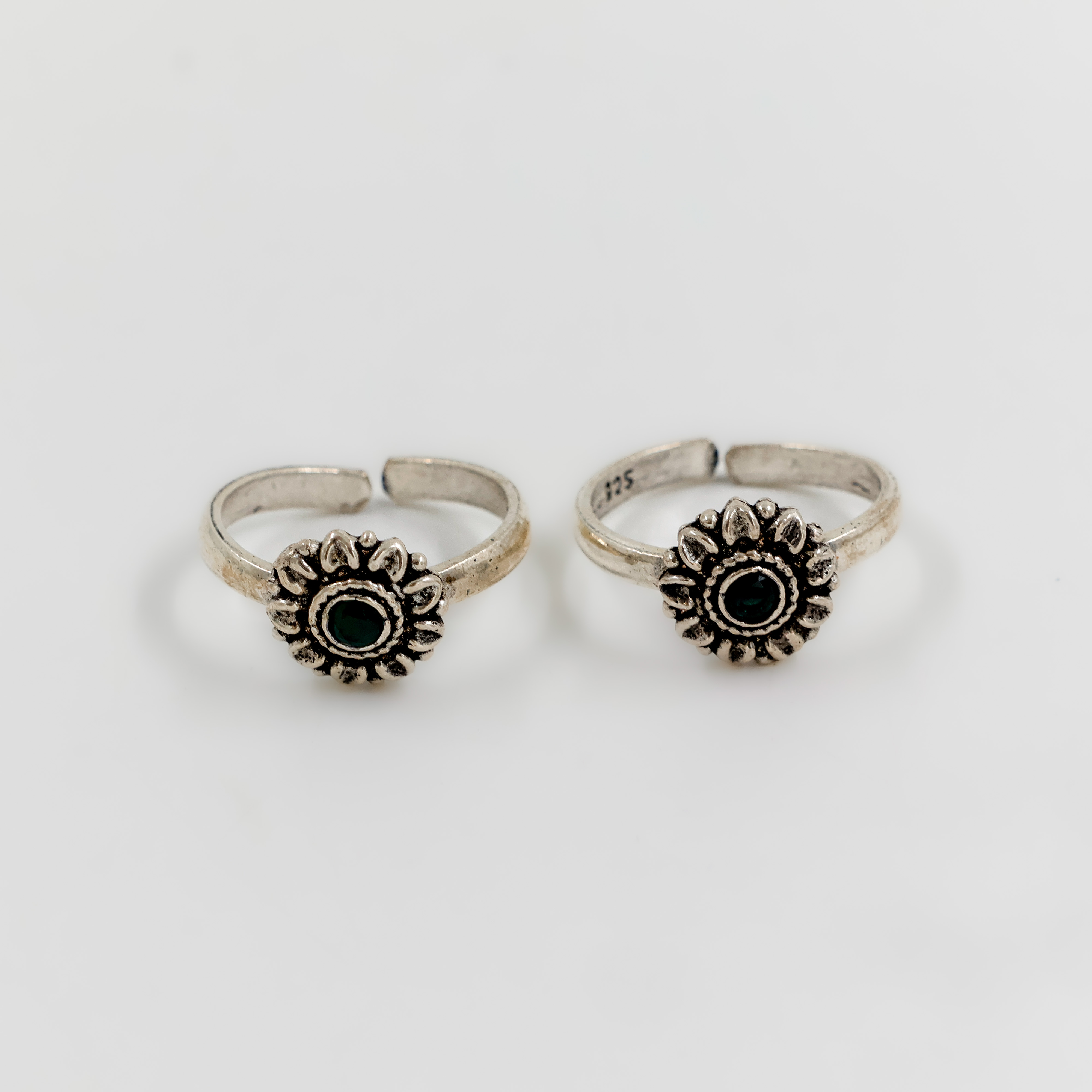 SunFlower Silver Toe Ring