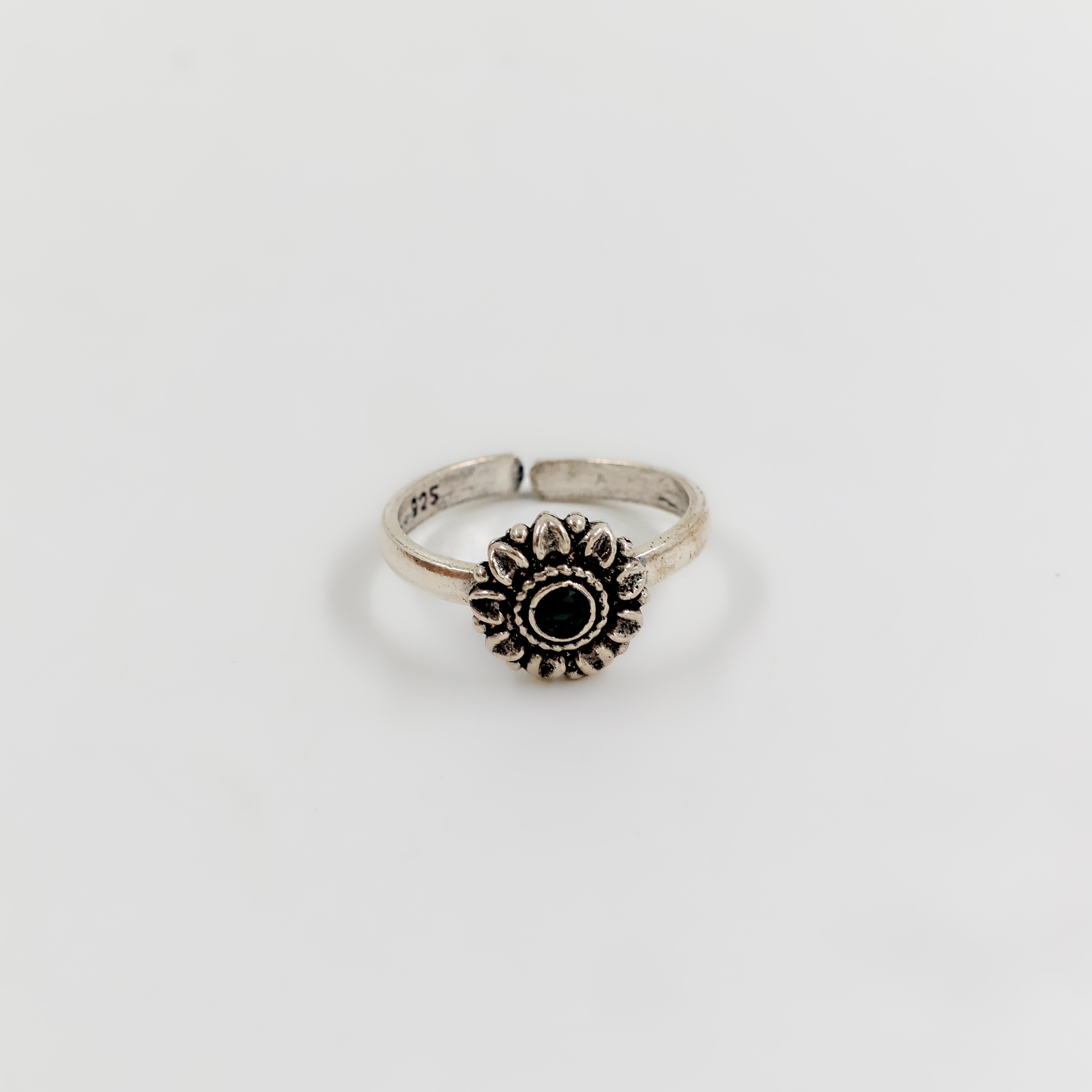 SunFlower Silver Toe Ring - Silver Toe Ring