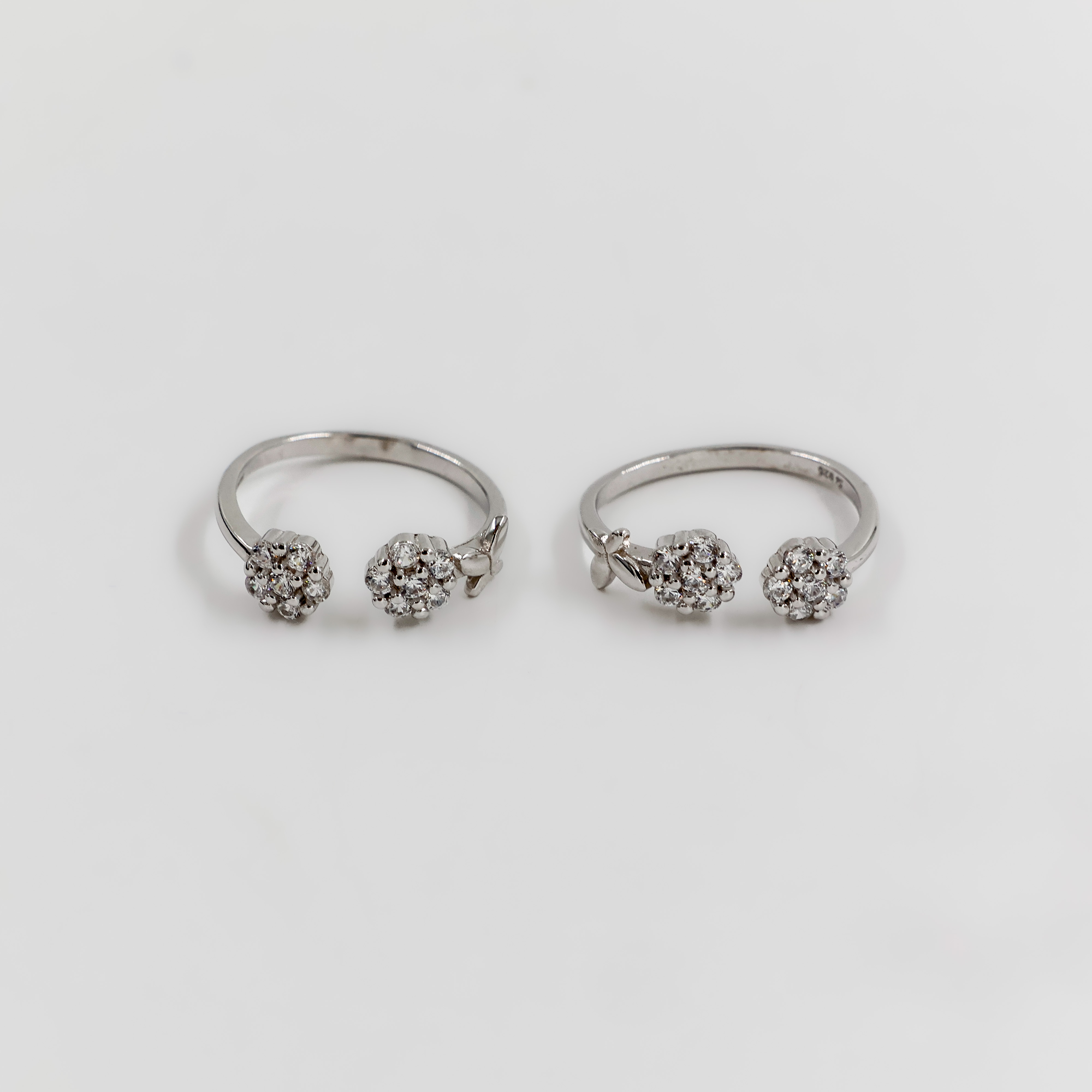 Twilight Bloom Silver Toe Ring
