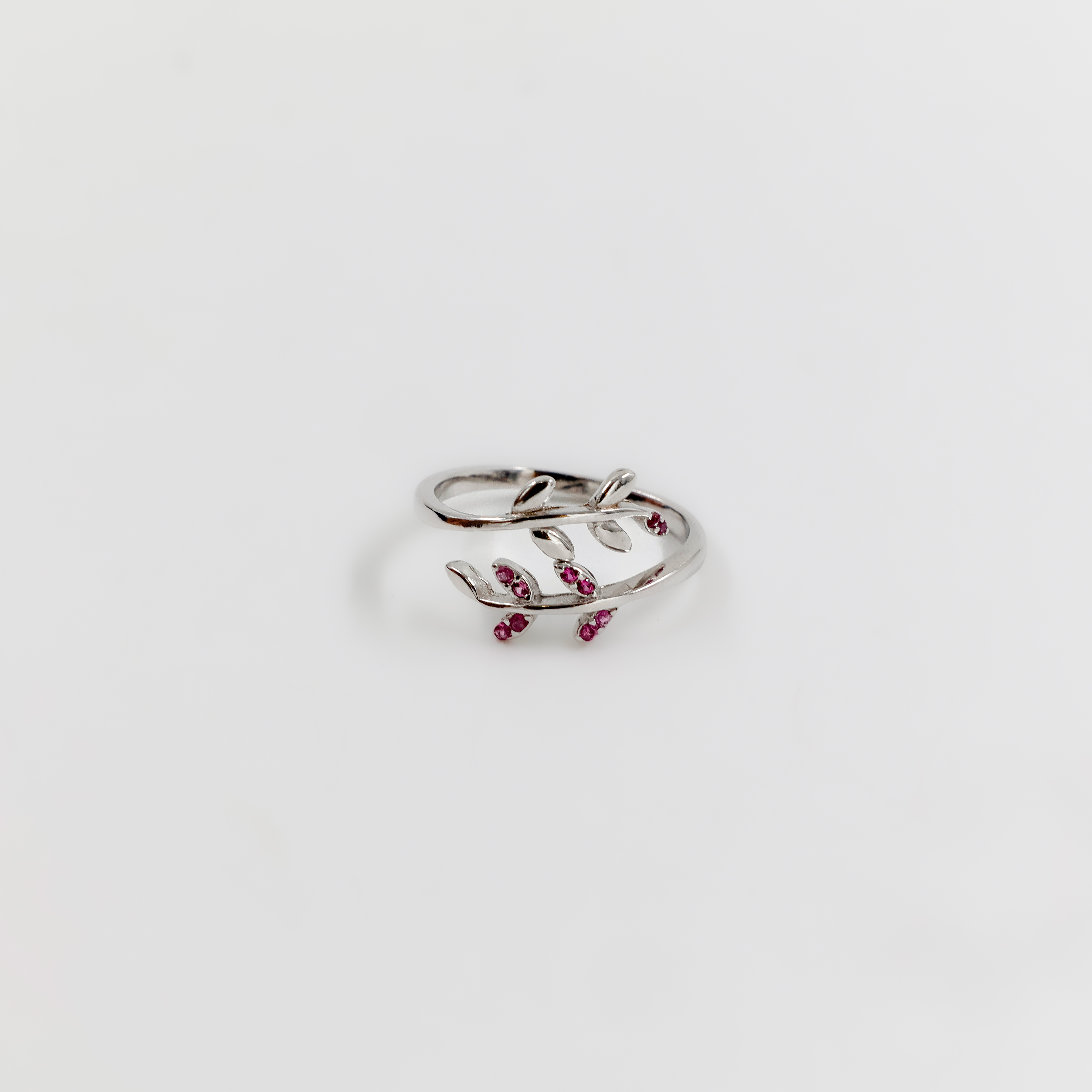 Victoria Ruby Silver Toe Ring - Silver Toe Ring