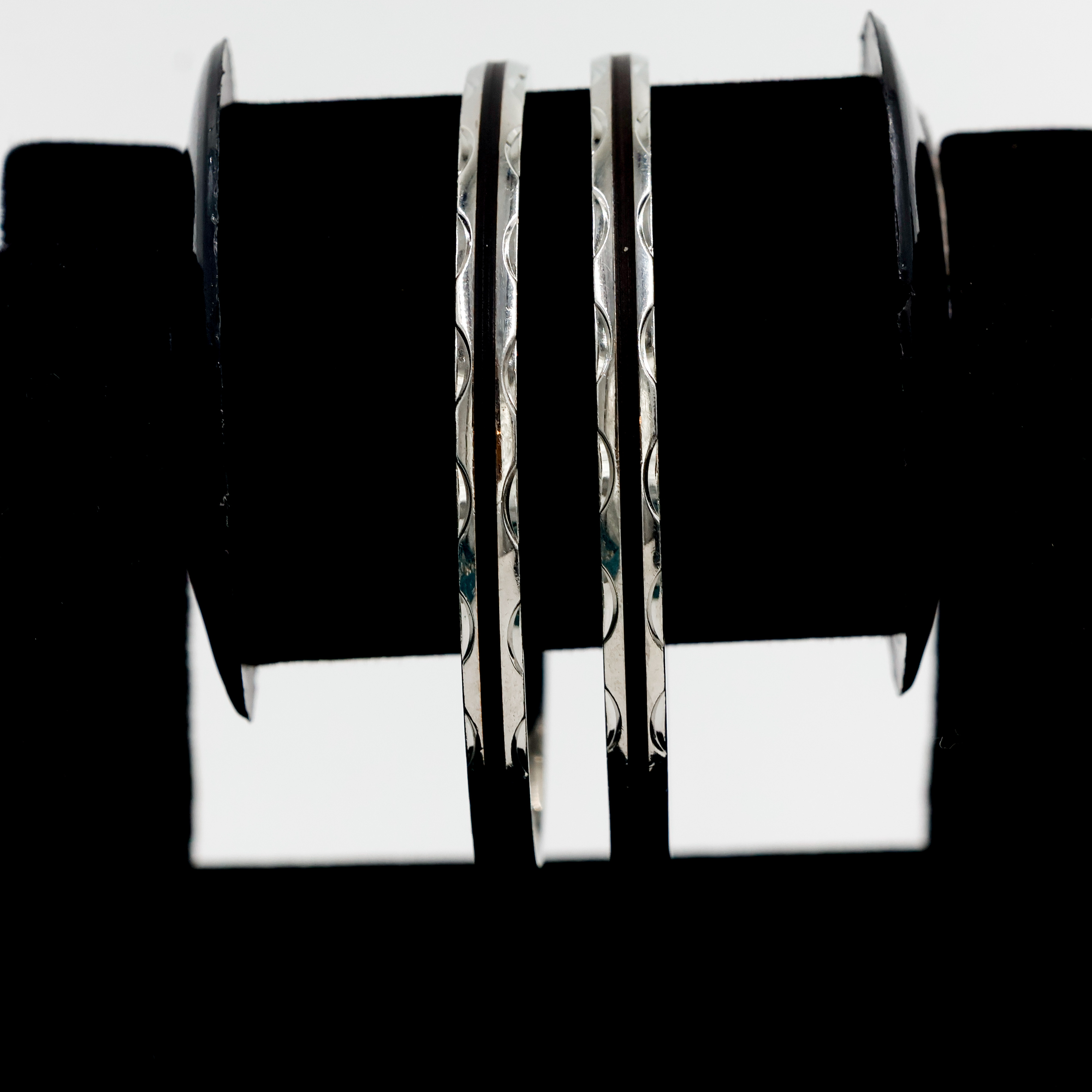 Sterling Silver Engraved Bangle - Silver Bangle