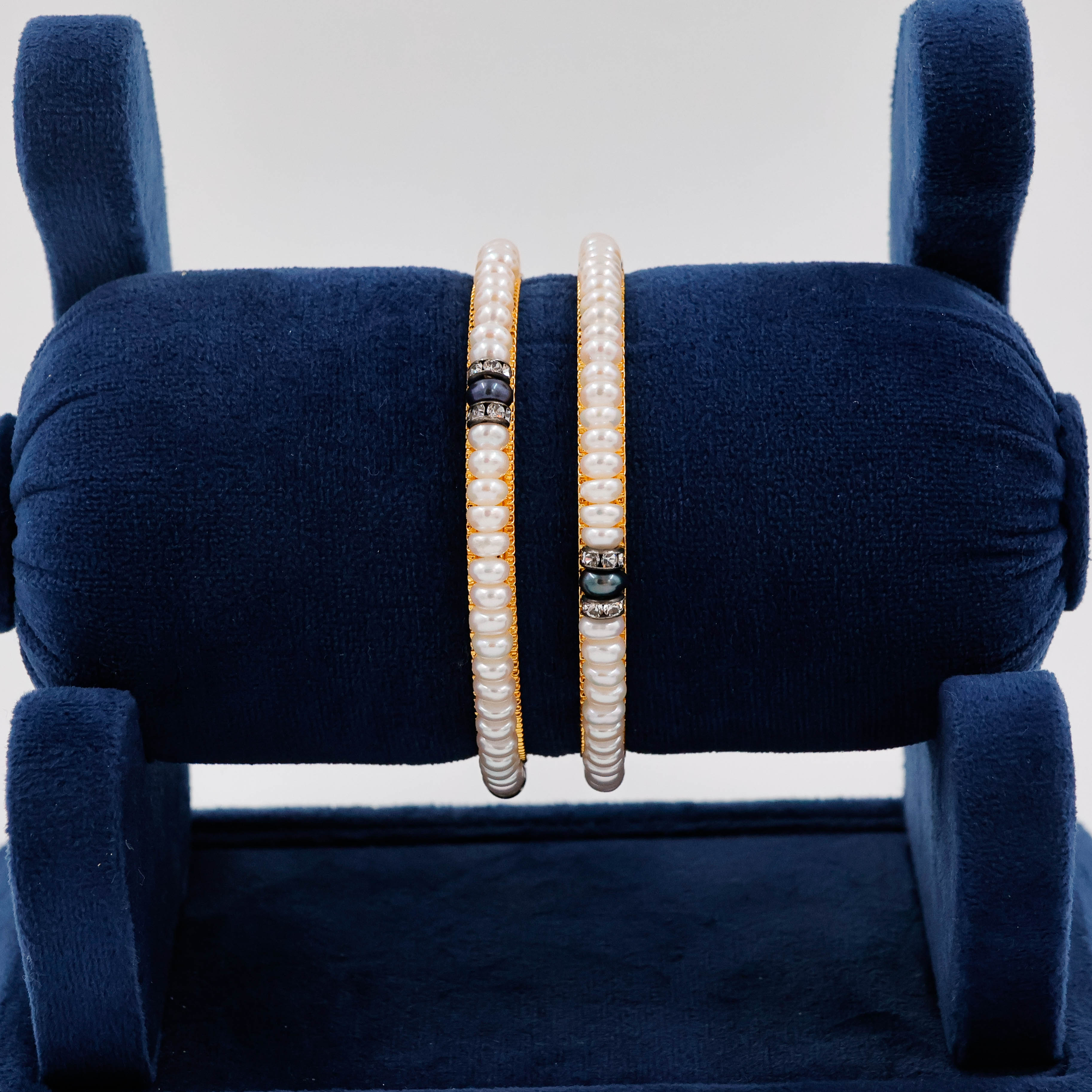 Royal Radiance Pearl Bangles - 