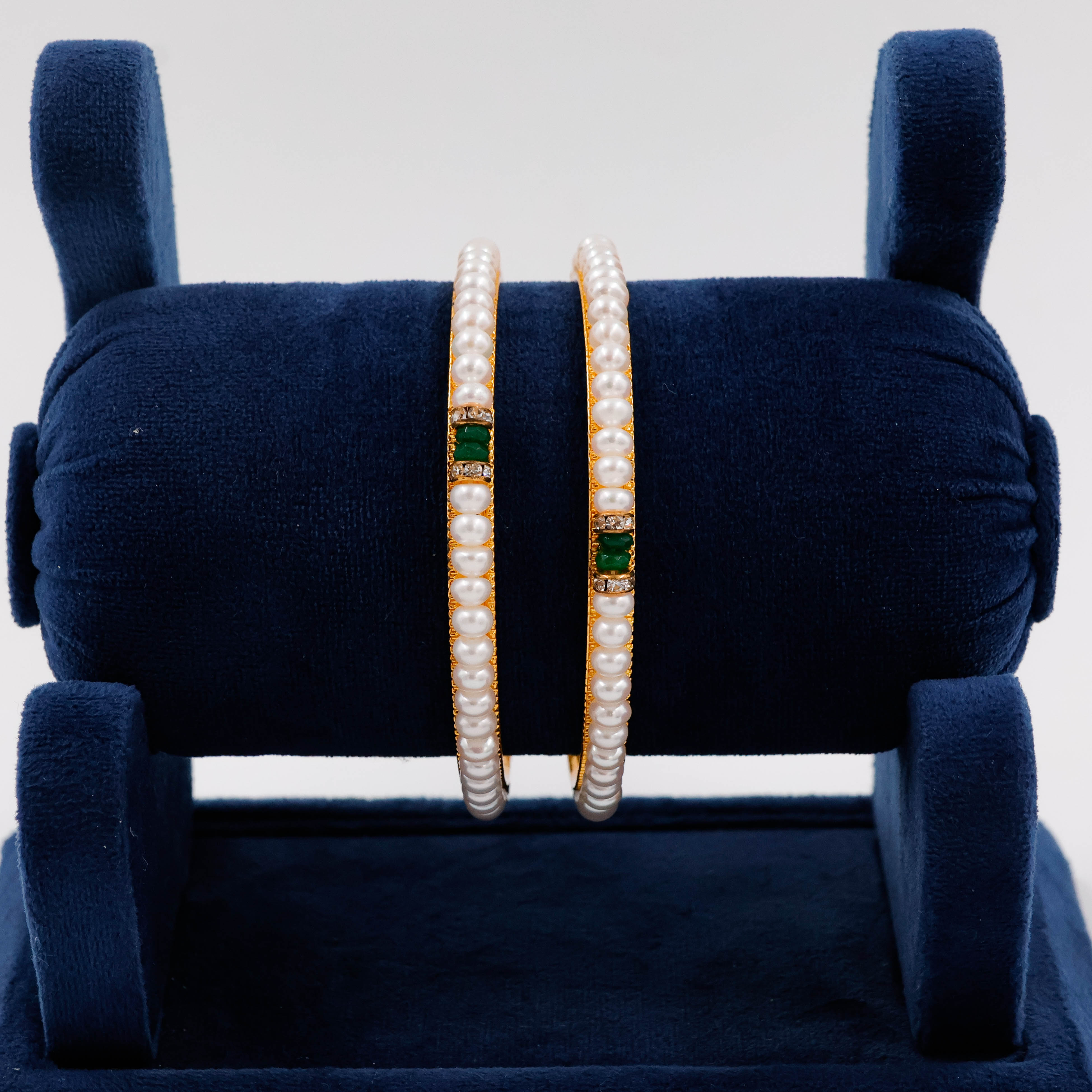 Festive Fusion Pearl Bangles - 