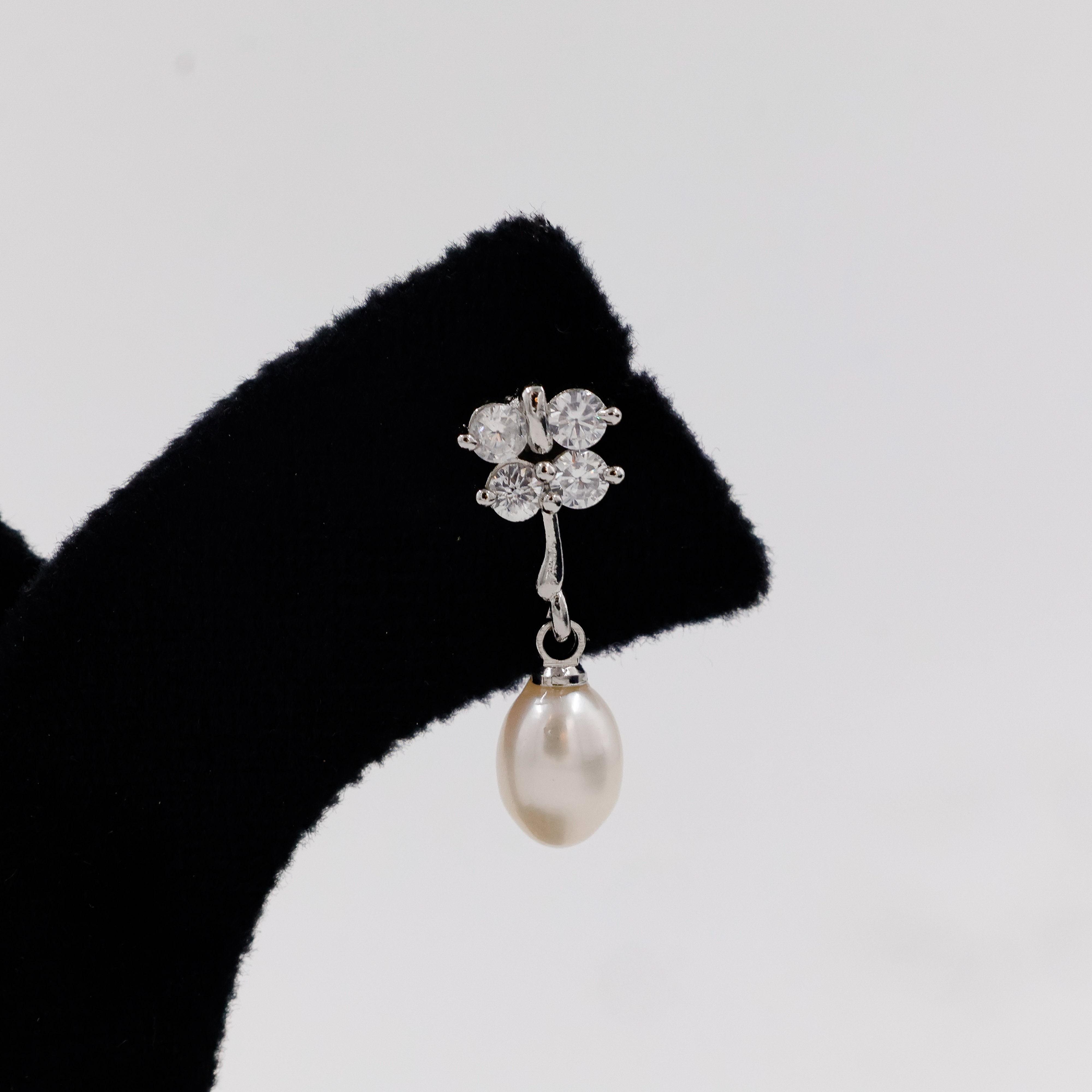 Elegant Pearl Teardrop Earrings - 