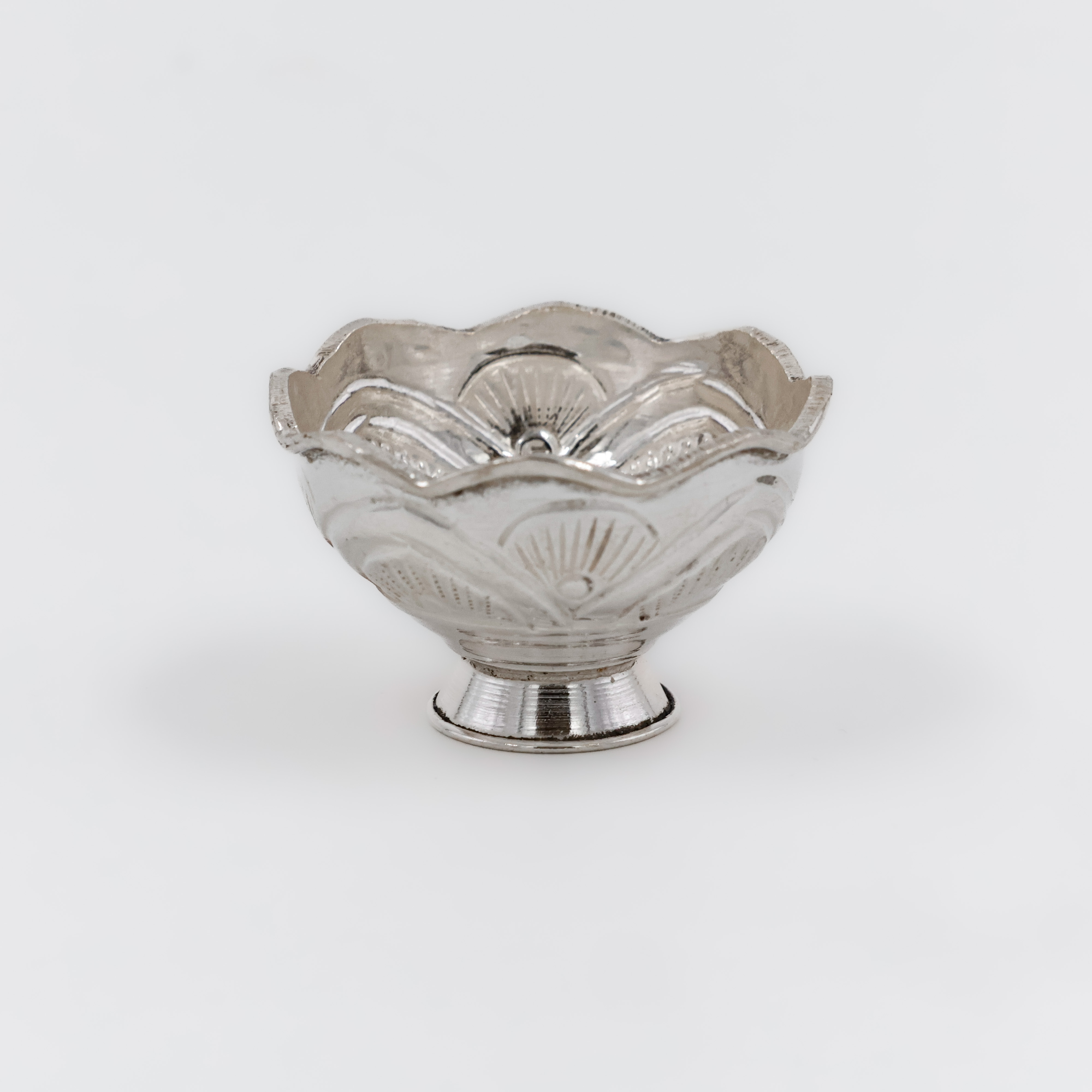 Lotus Bloom Designer Silver Bowl - 