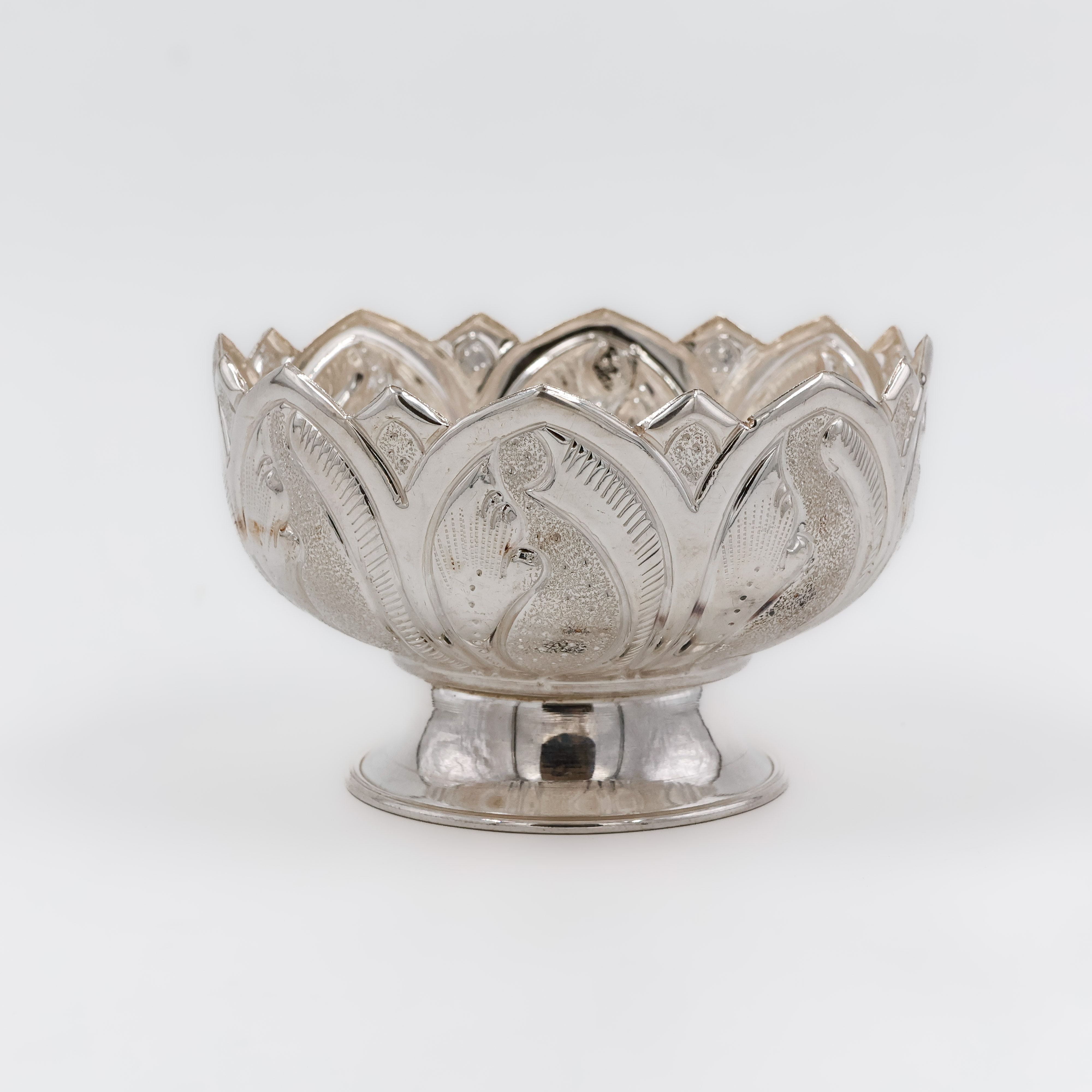 Lotus Glory Pure Silver Bowl - 