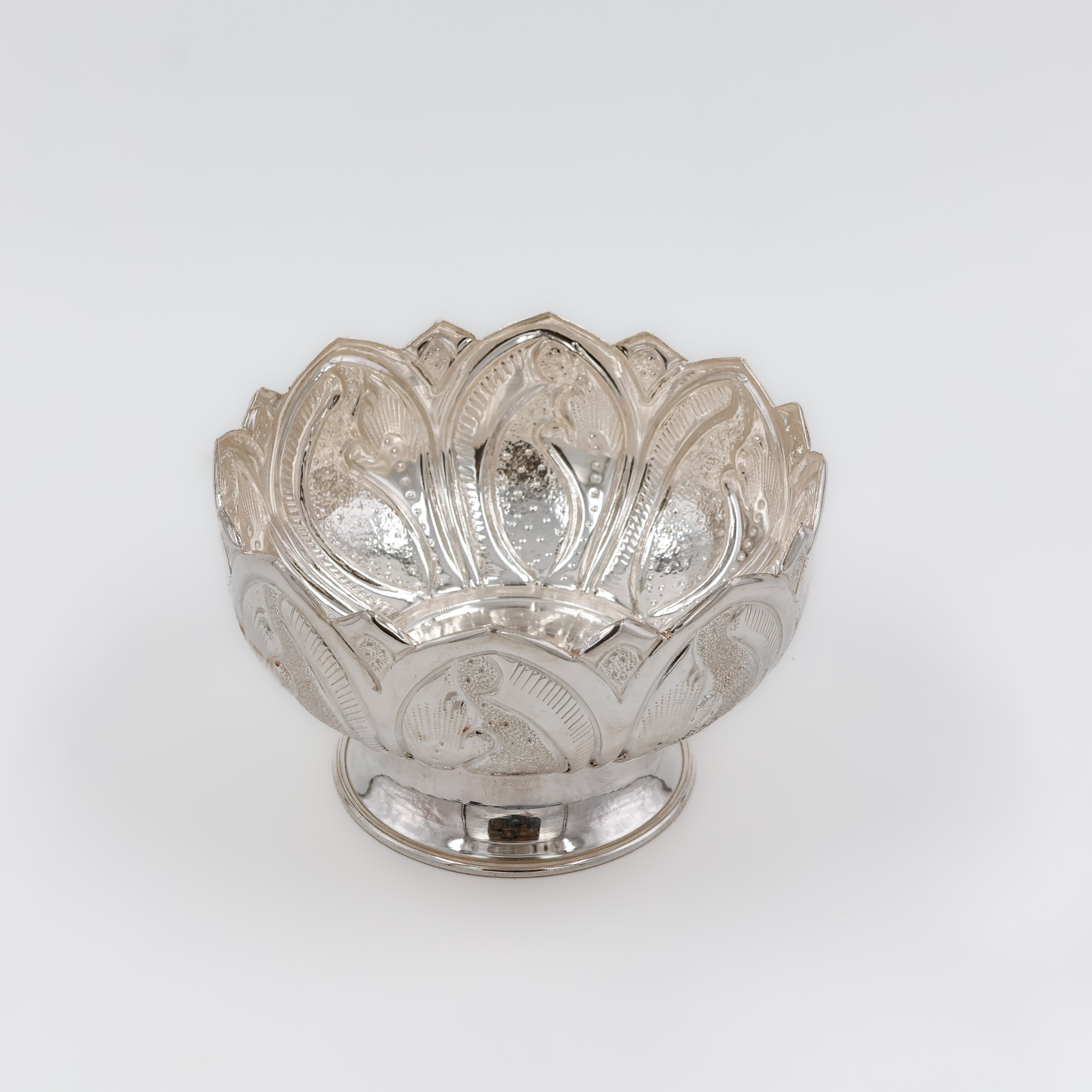 Lotus Glory Pure Silver Bowl - 