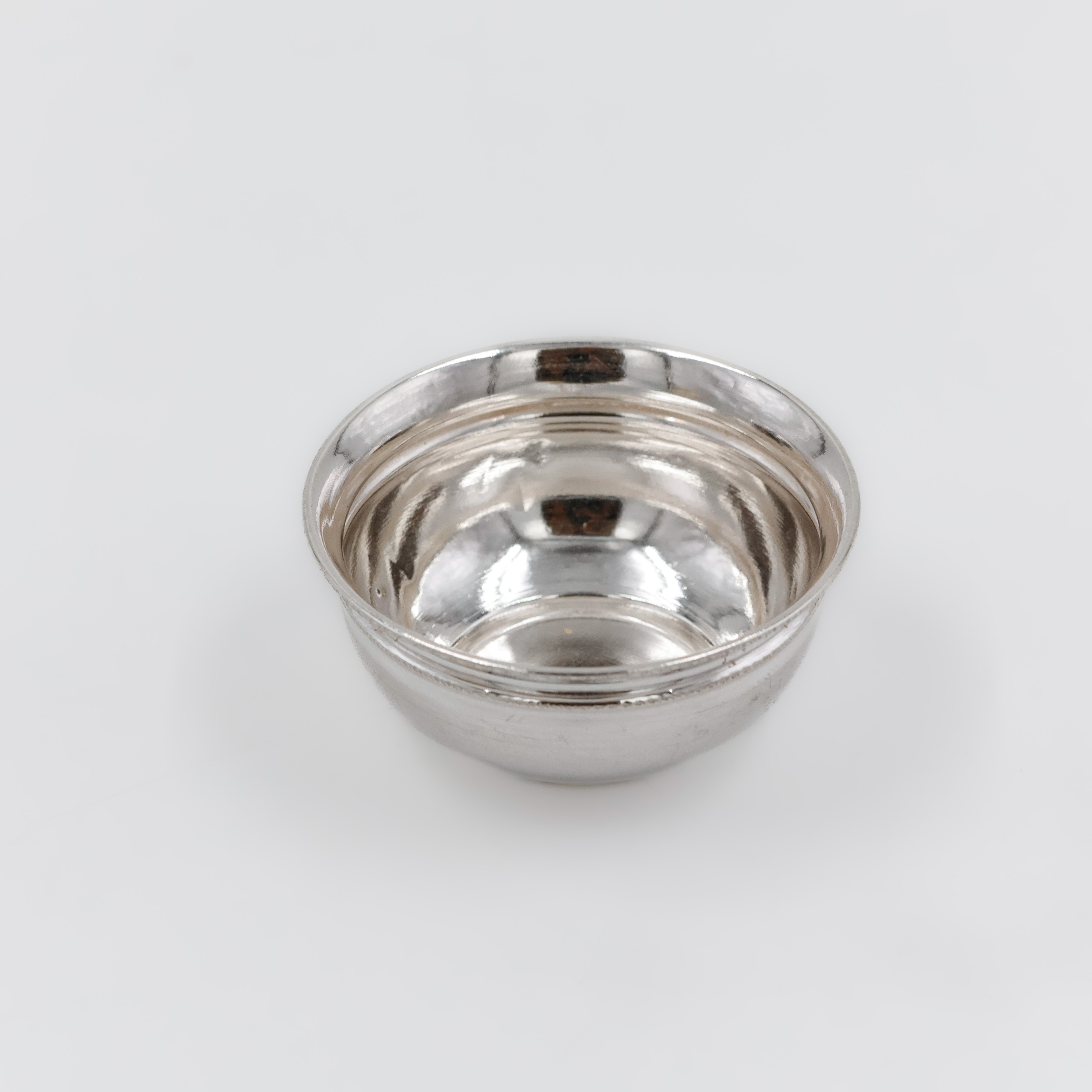 Floral Band Etched Silver Bowl - 