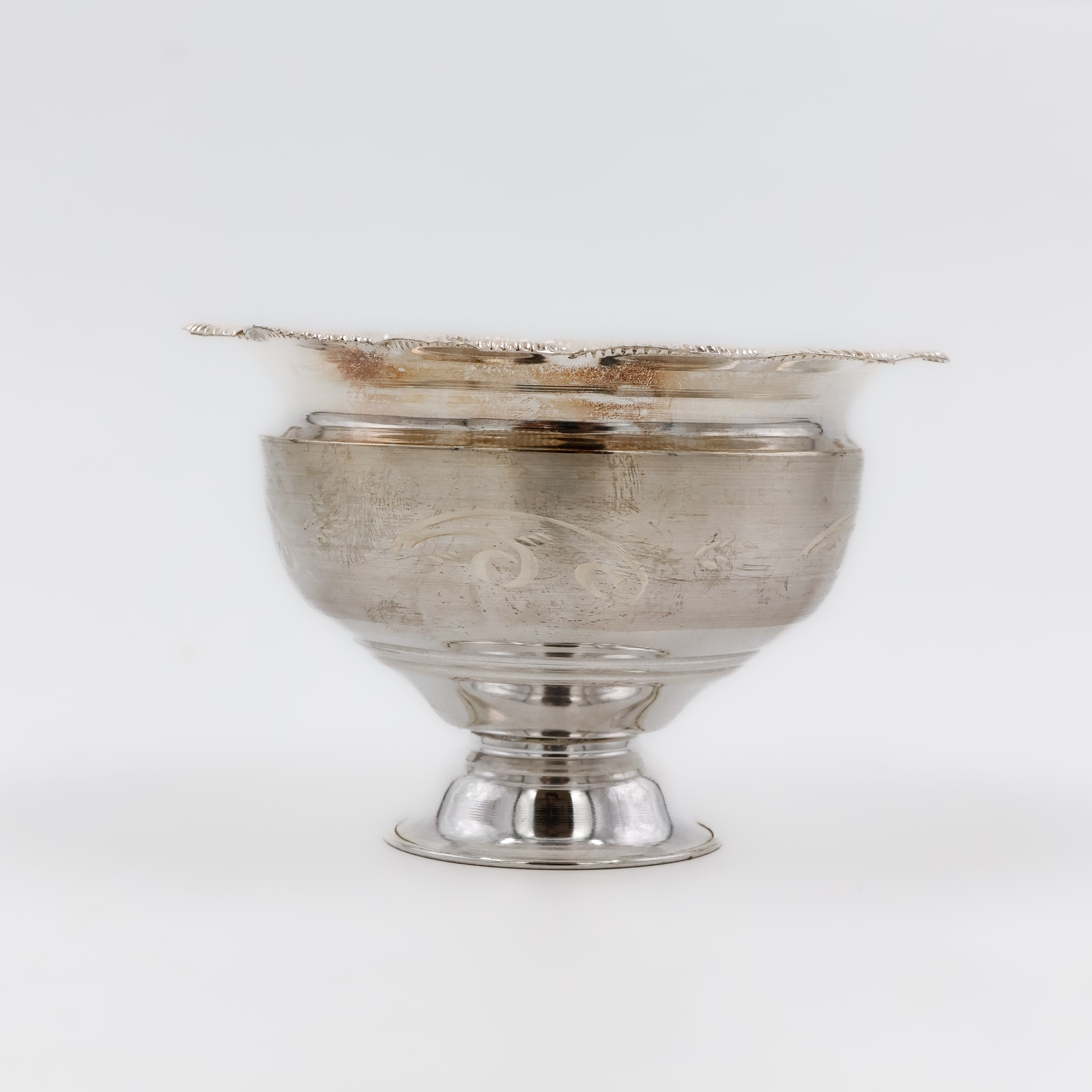 Royal Flare Footed Silver Bowl - 