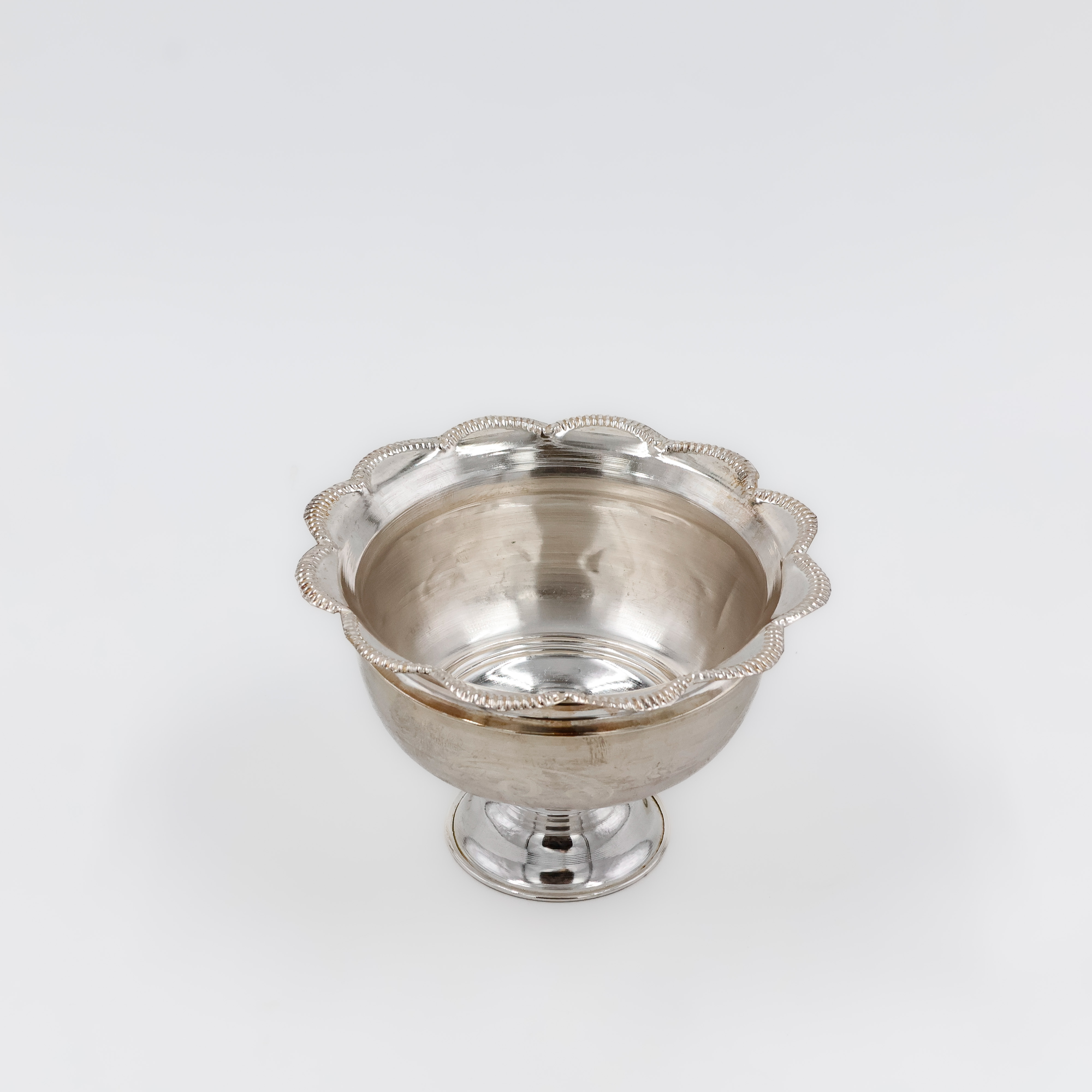 Royal Flare Footed Silver Bowl - 