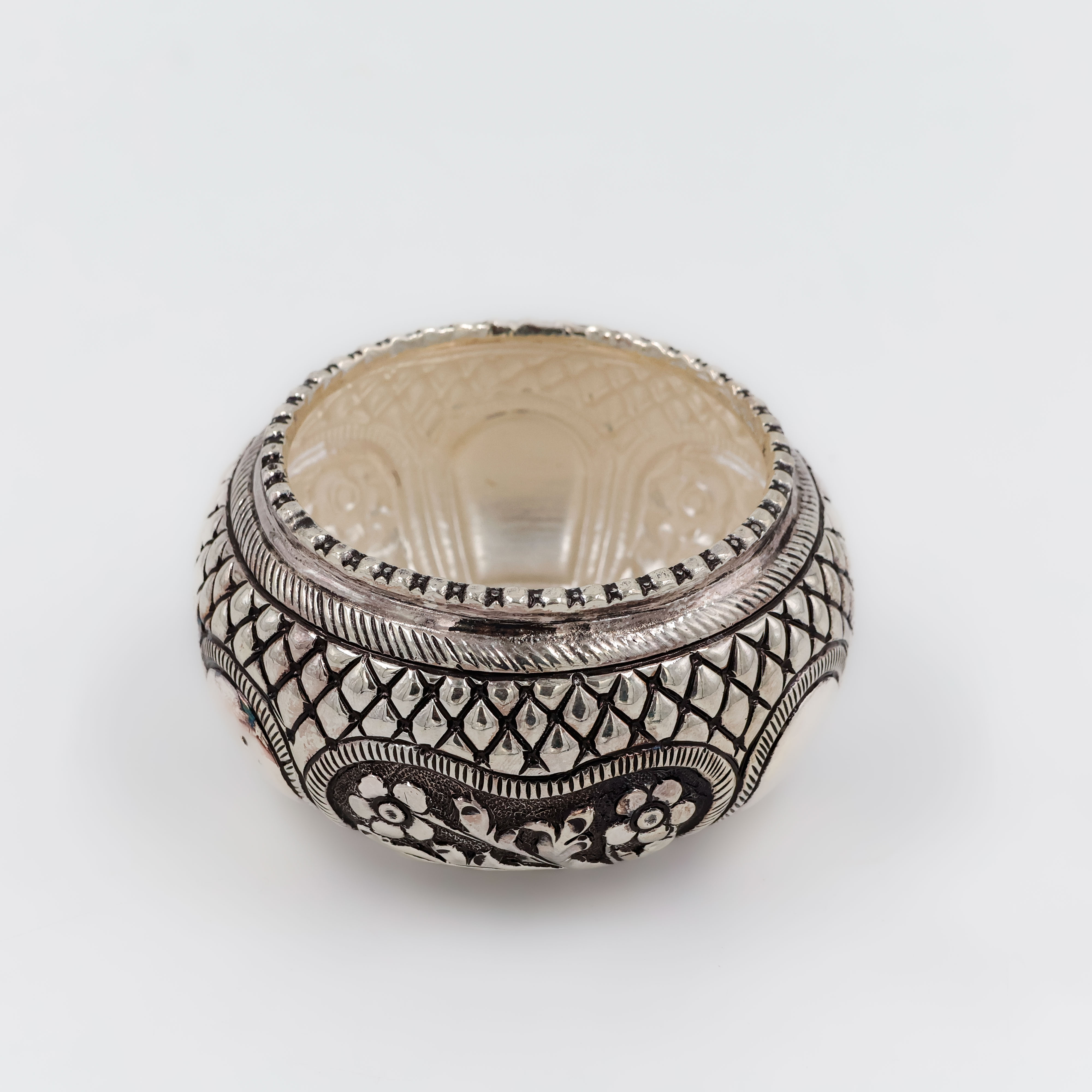 Vintage Handcrafted Pure Silver Bowl - 