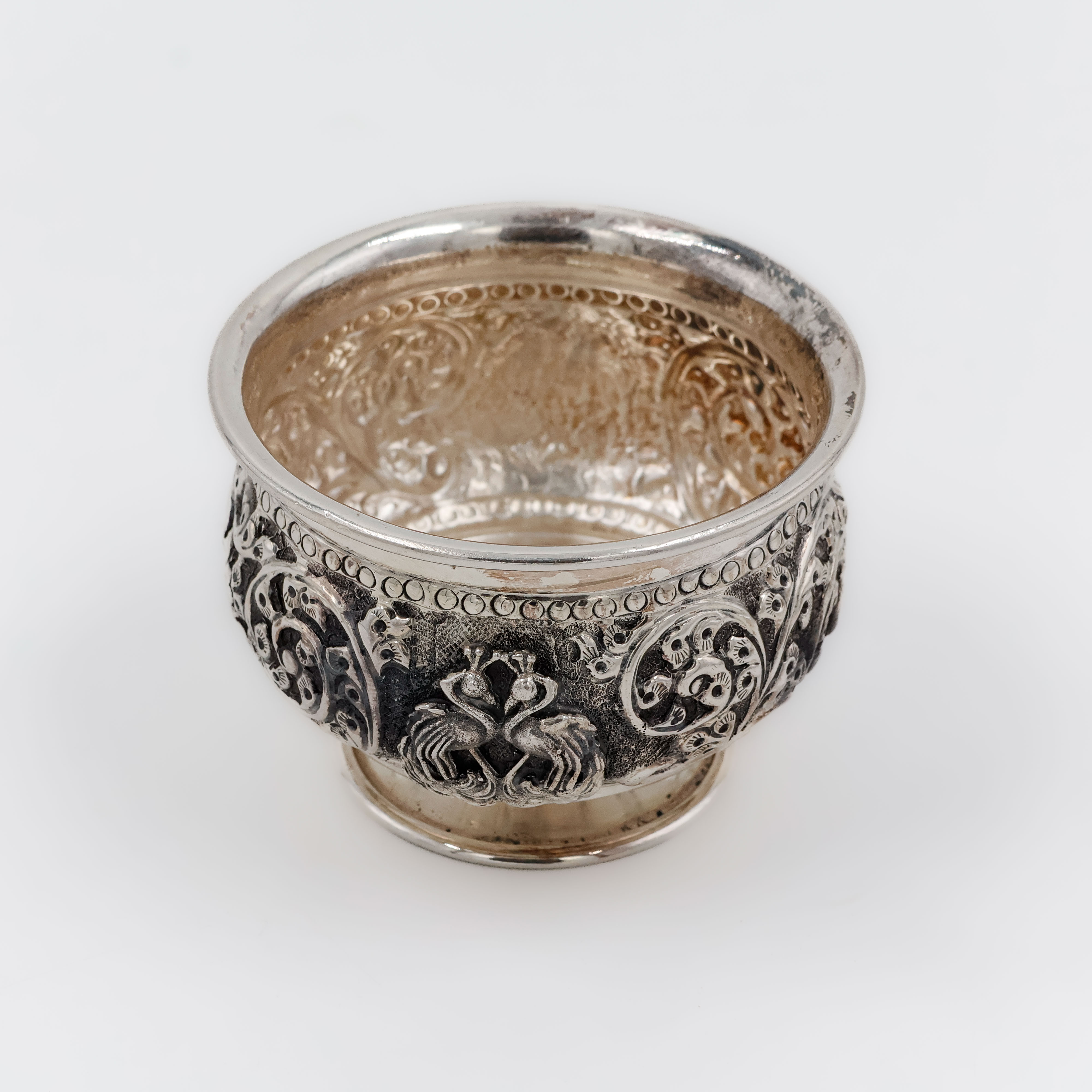 Majestic Temple Motif Silver Bowl - 