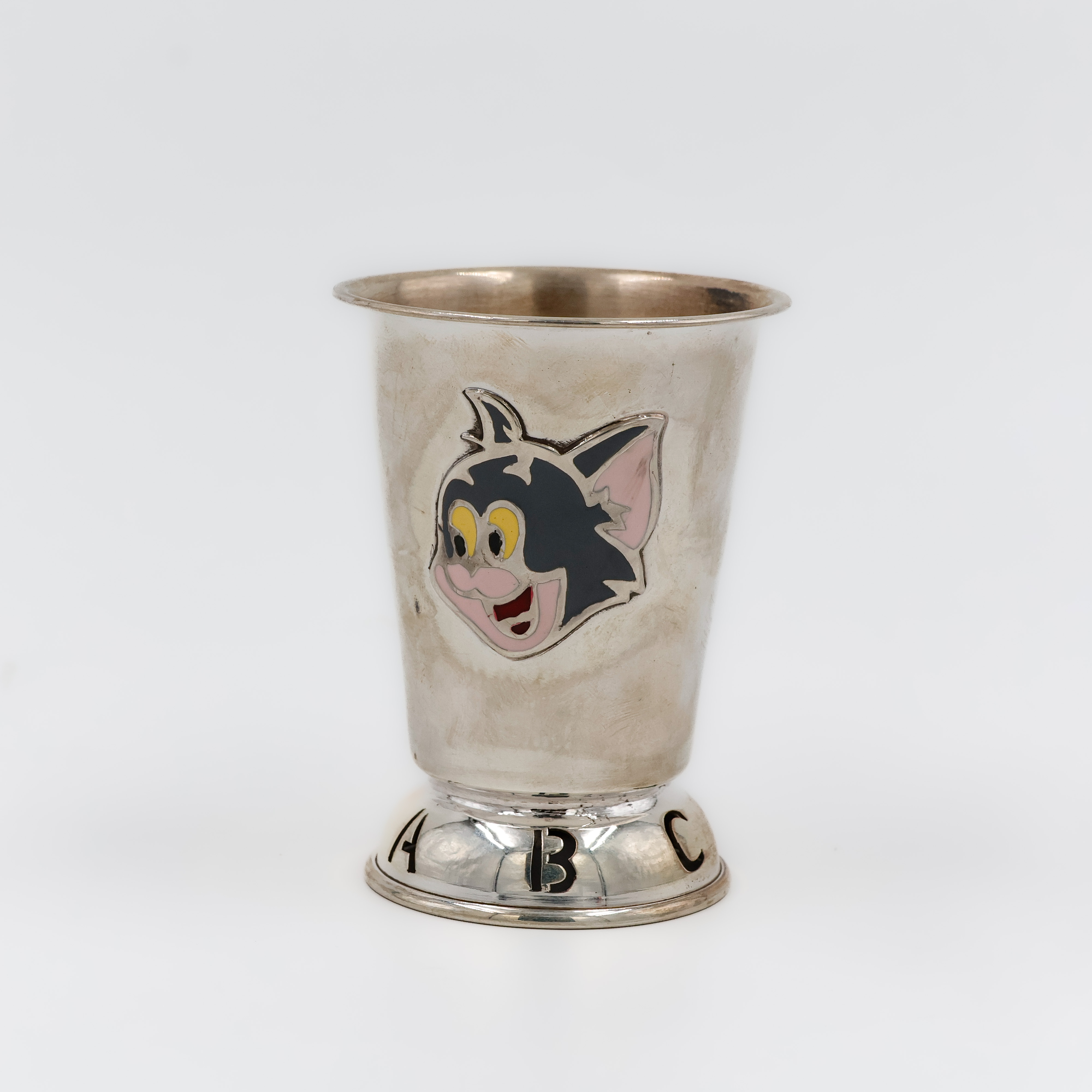 Enamel Cartoon Silver Glass - 