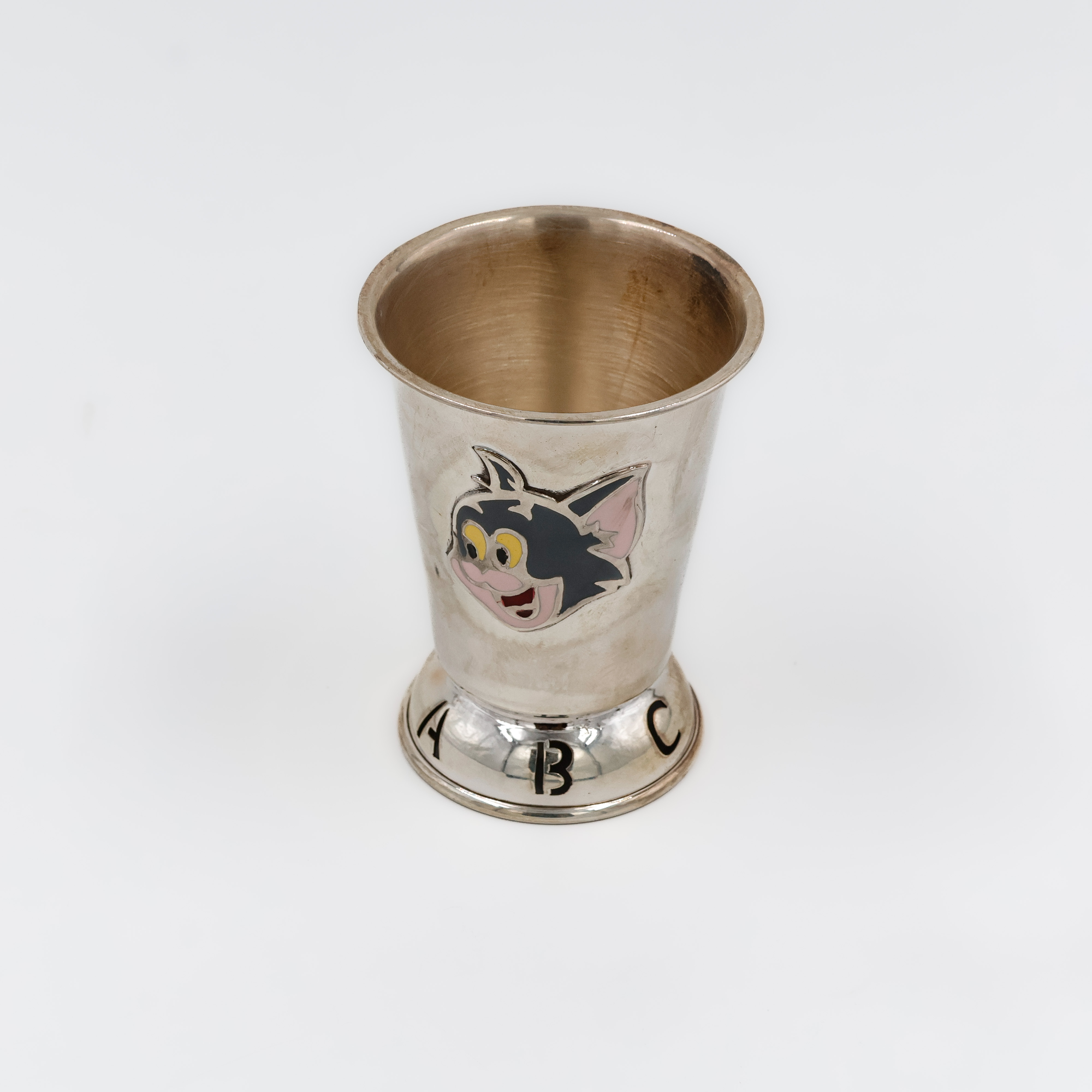 Enamel Cartoon Silver Glass - 