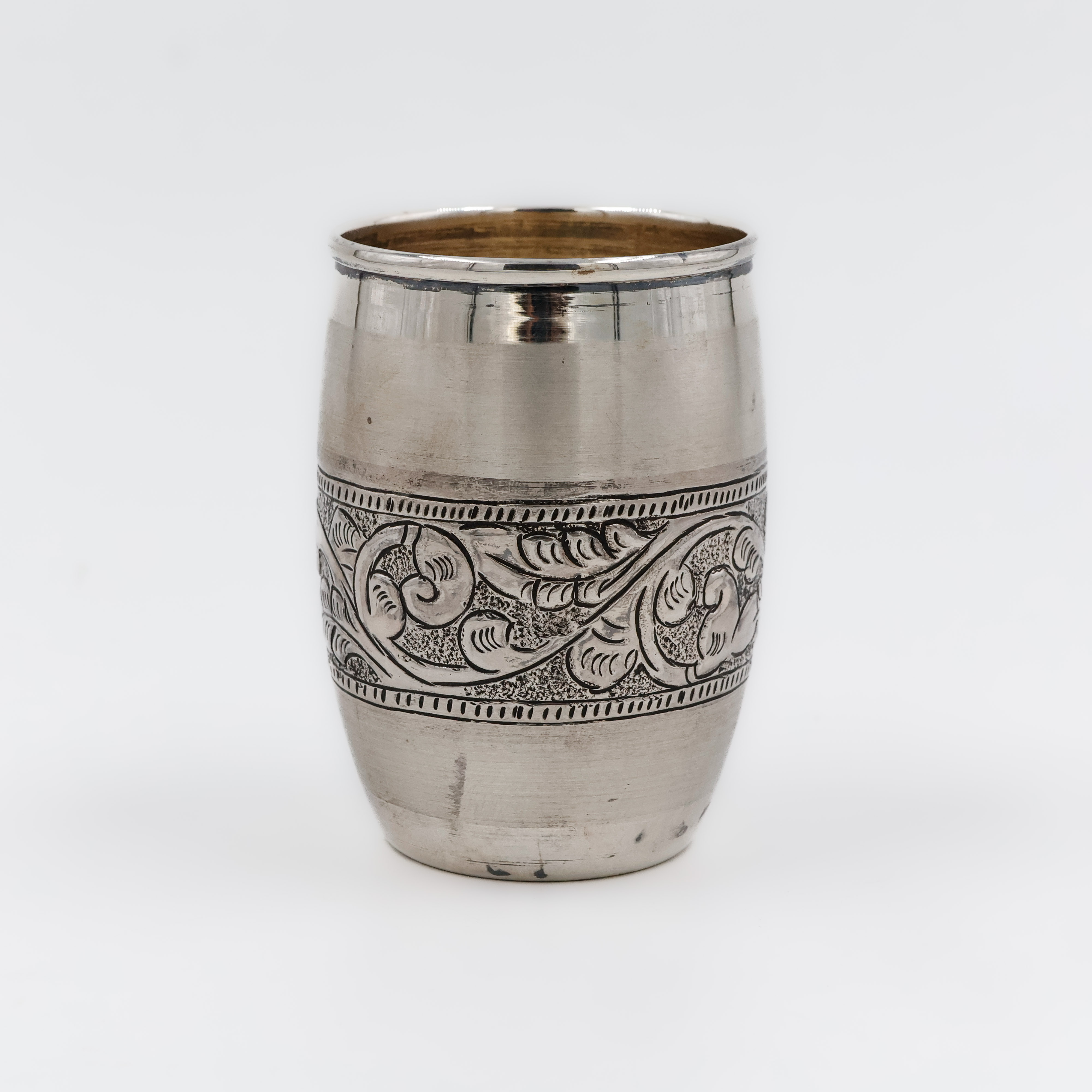 Classic Ornamental Band Silver Glass - 