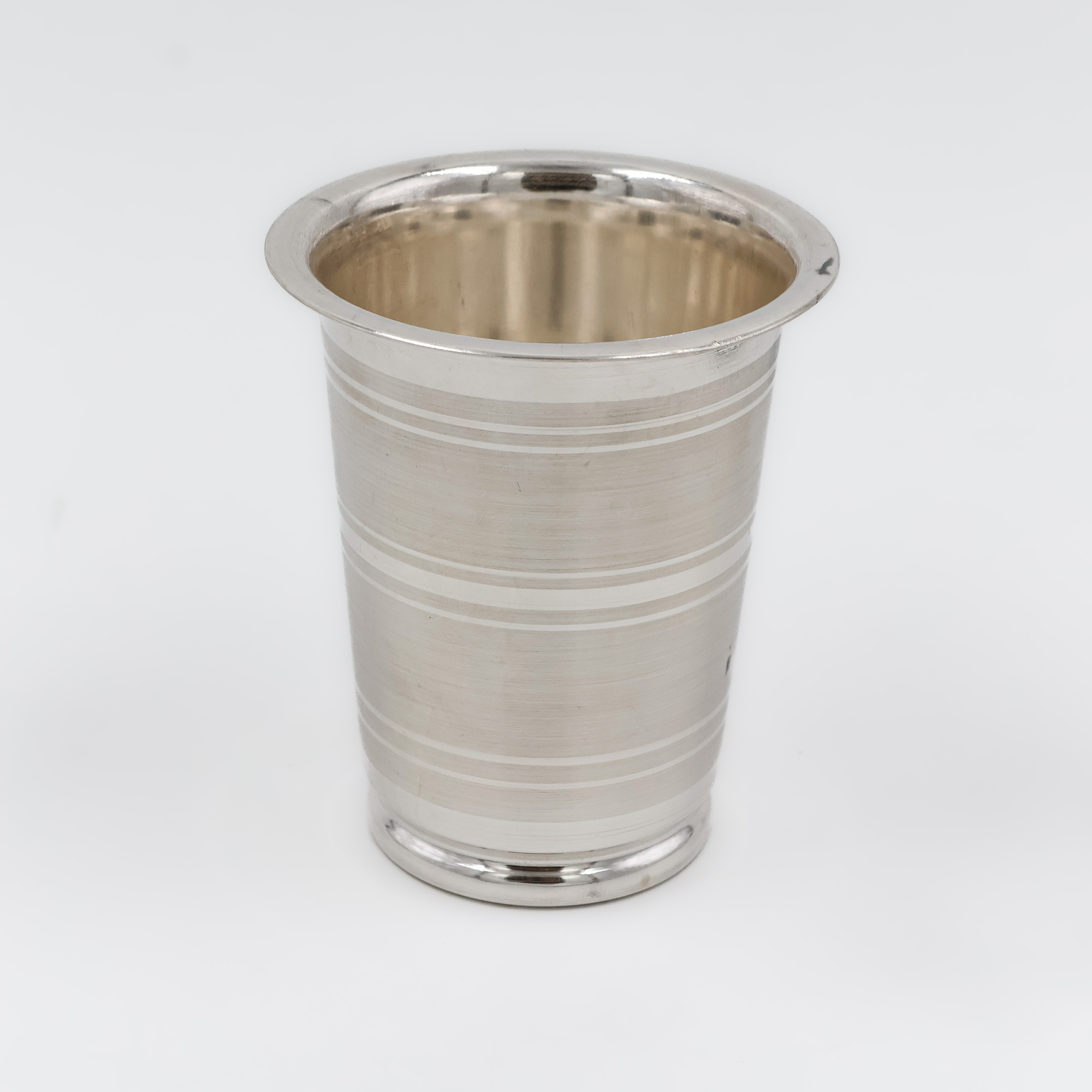 Contemporary Line Design Silver Glass - 