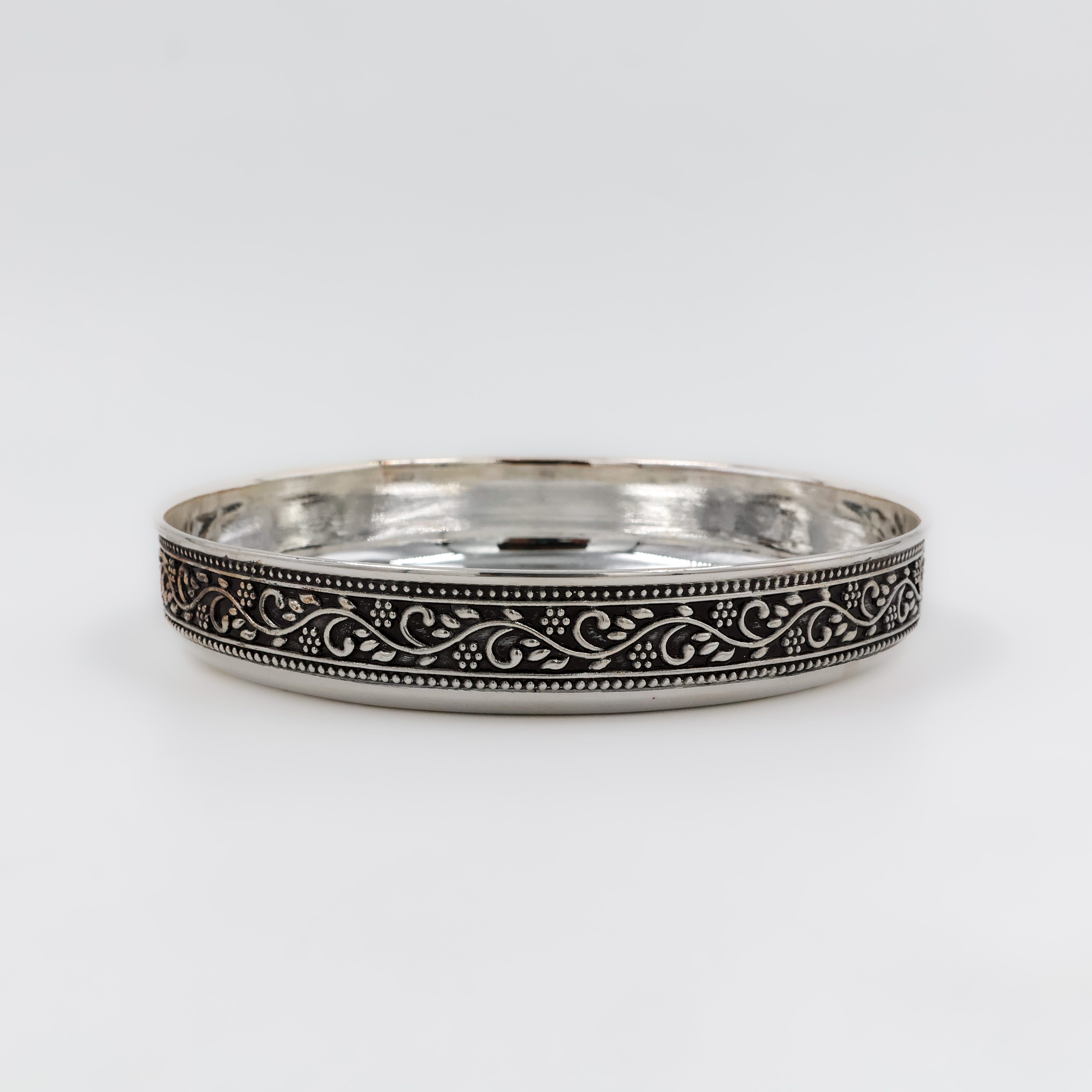 Ornate Edge Designer Silver Plate - 