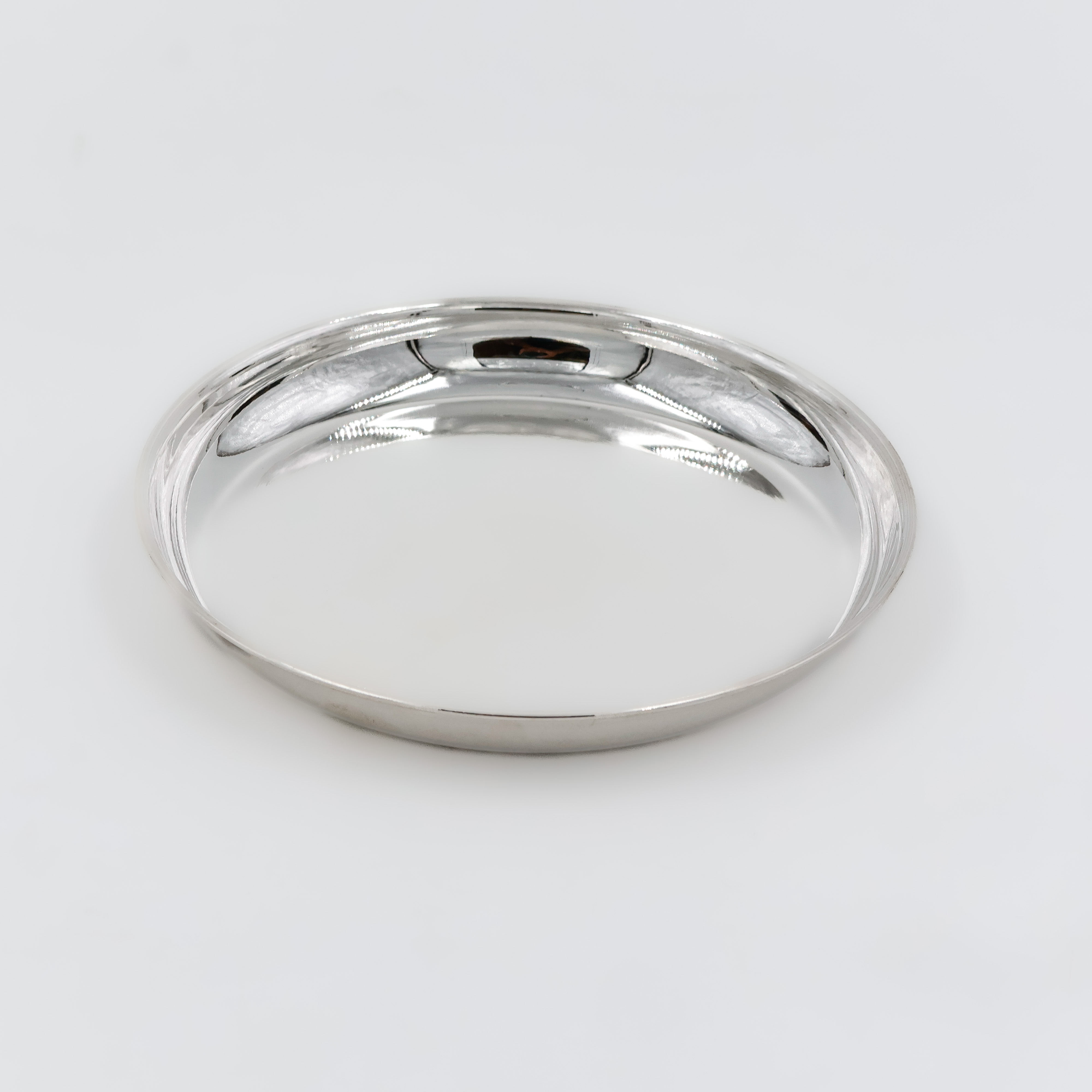 Lustrous Flat Silver Plate - 