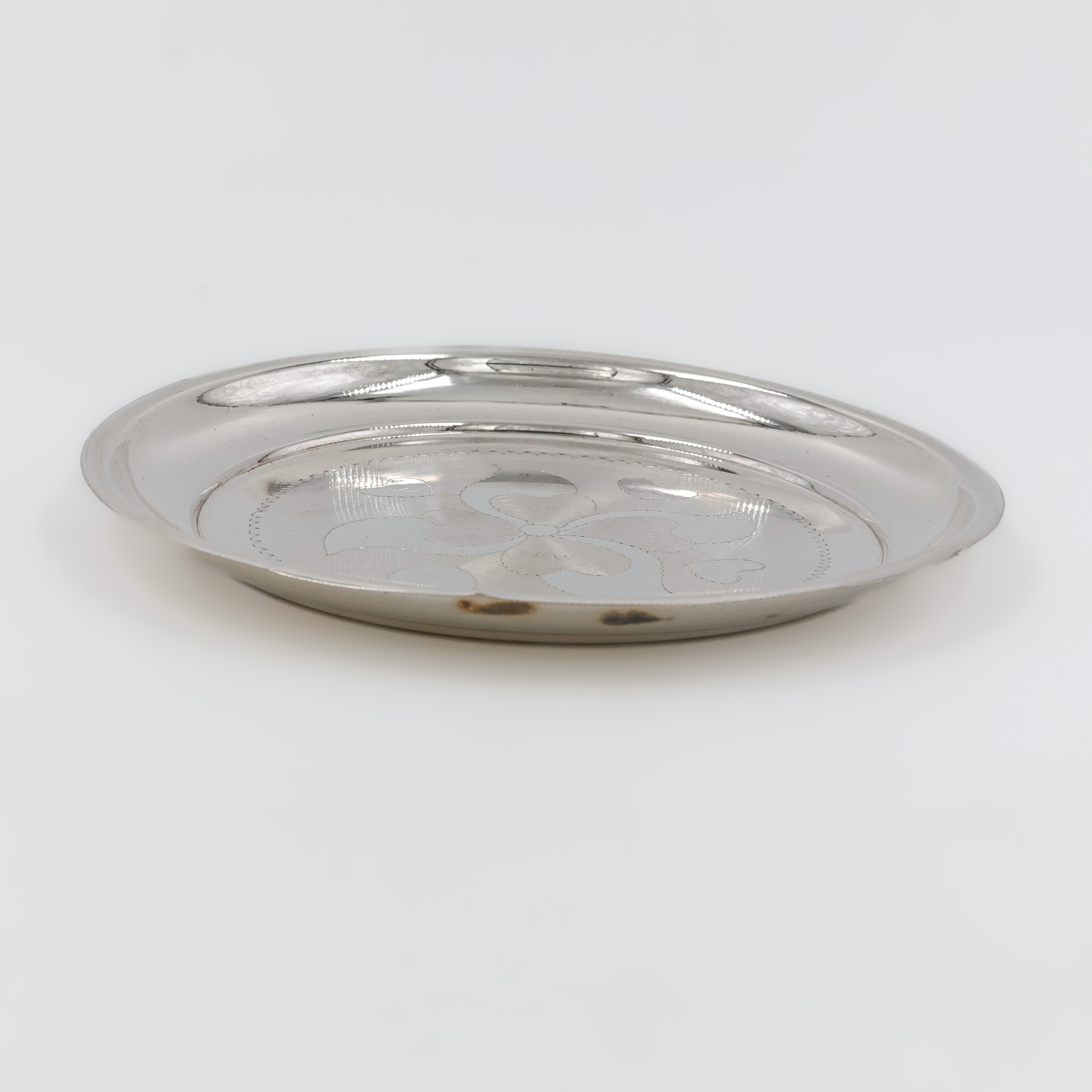 Traditional Engraved Silver Plate - 