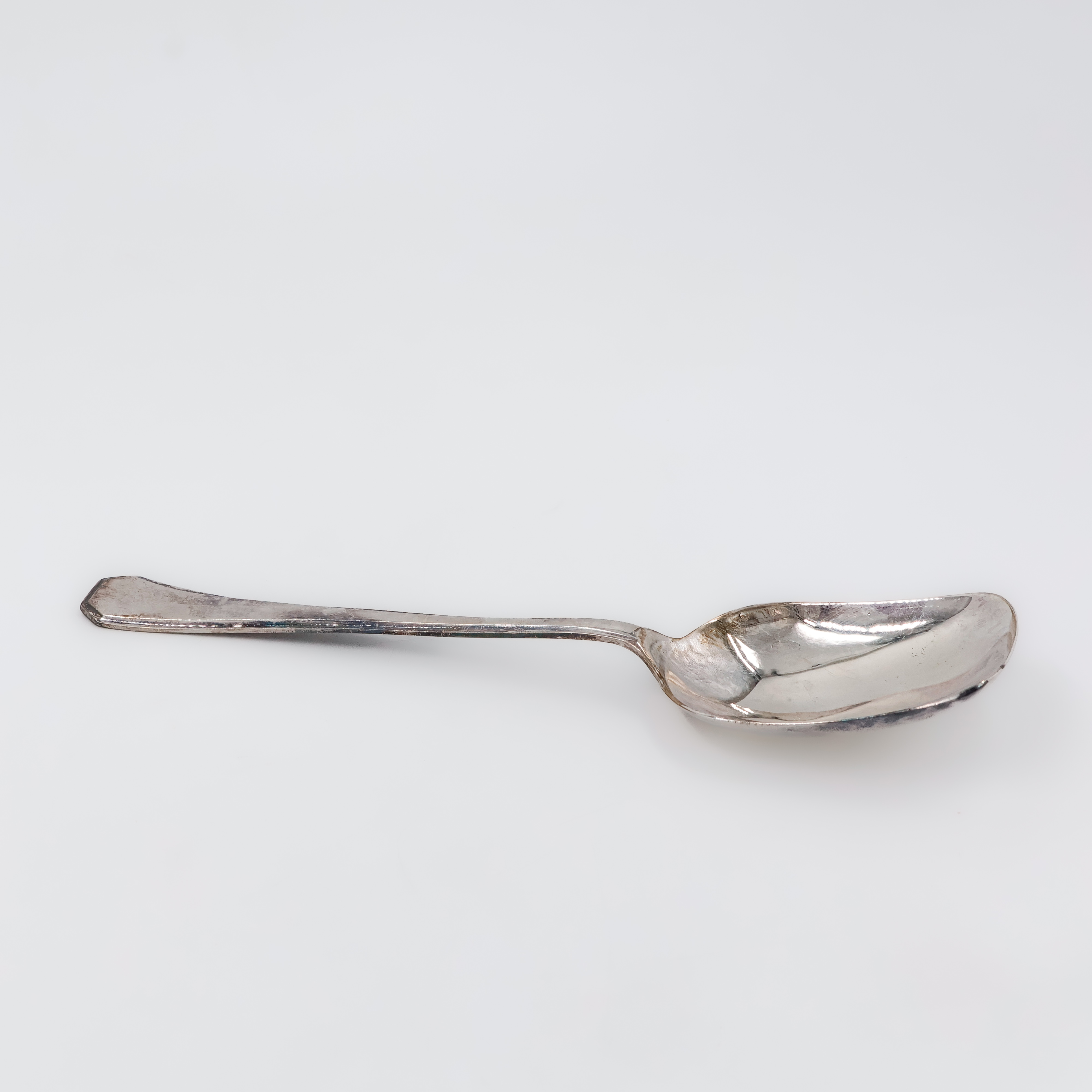 Hand-Forged Rustic Silver Spoon - 