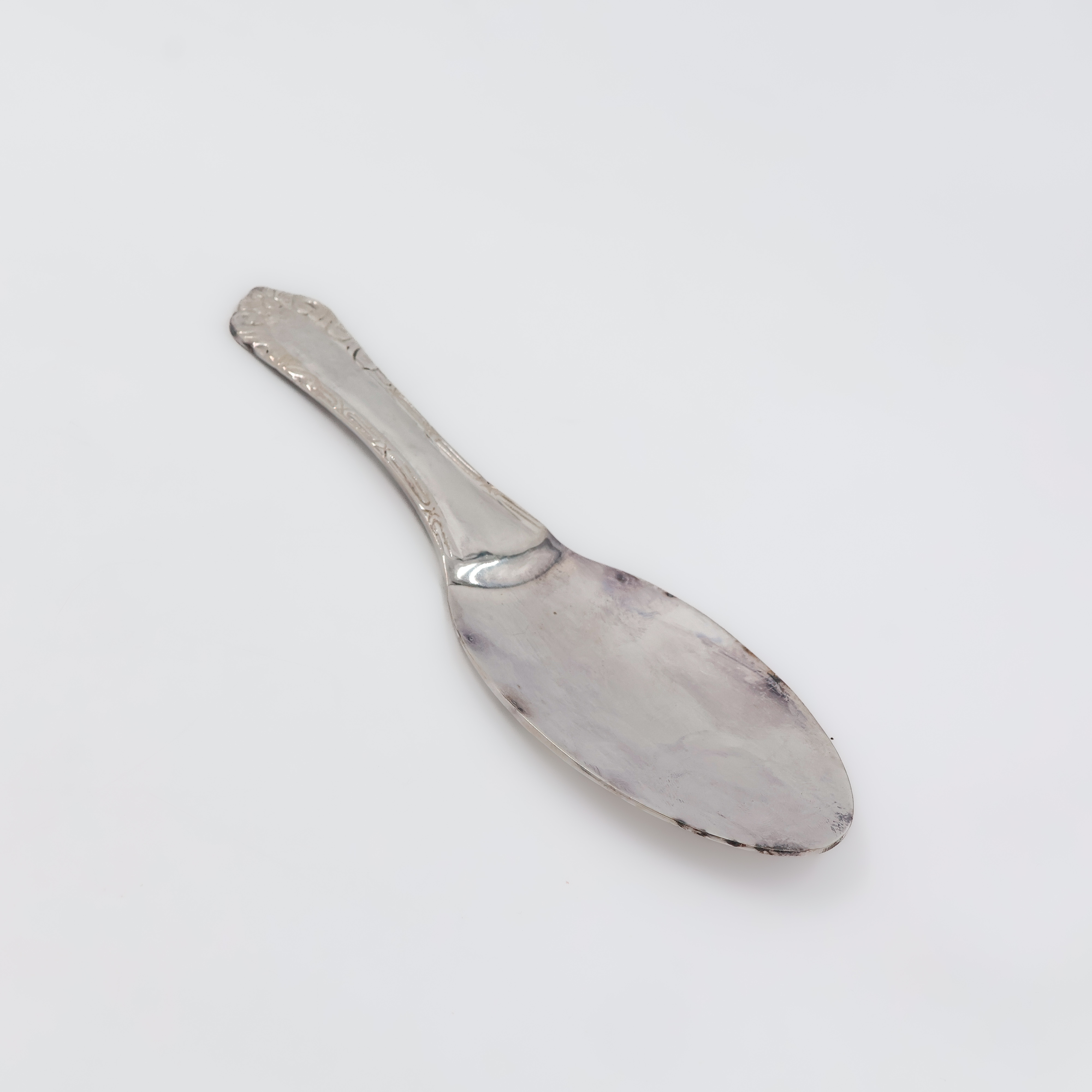 Simple Scoop-Style Silver Spoon - 