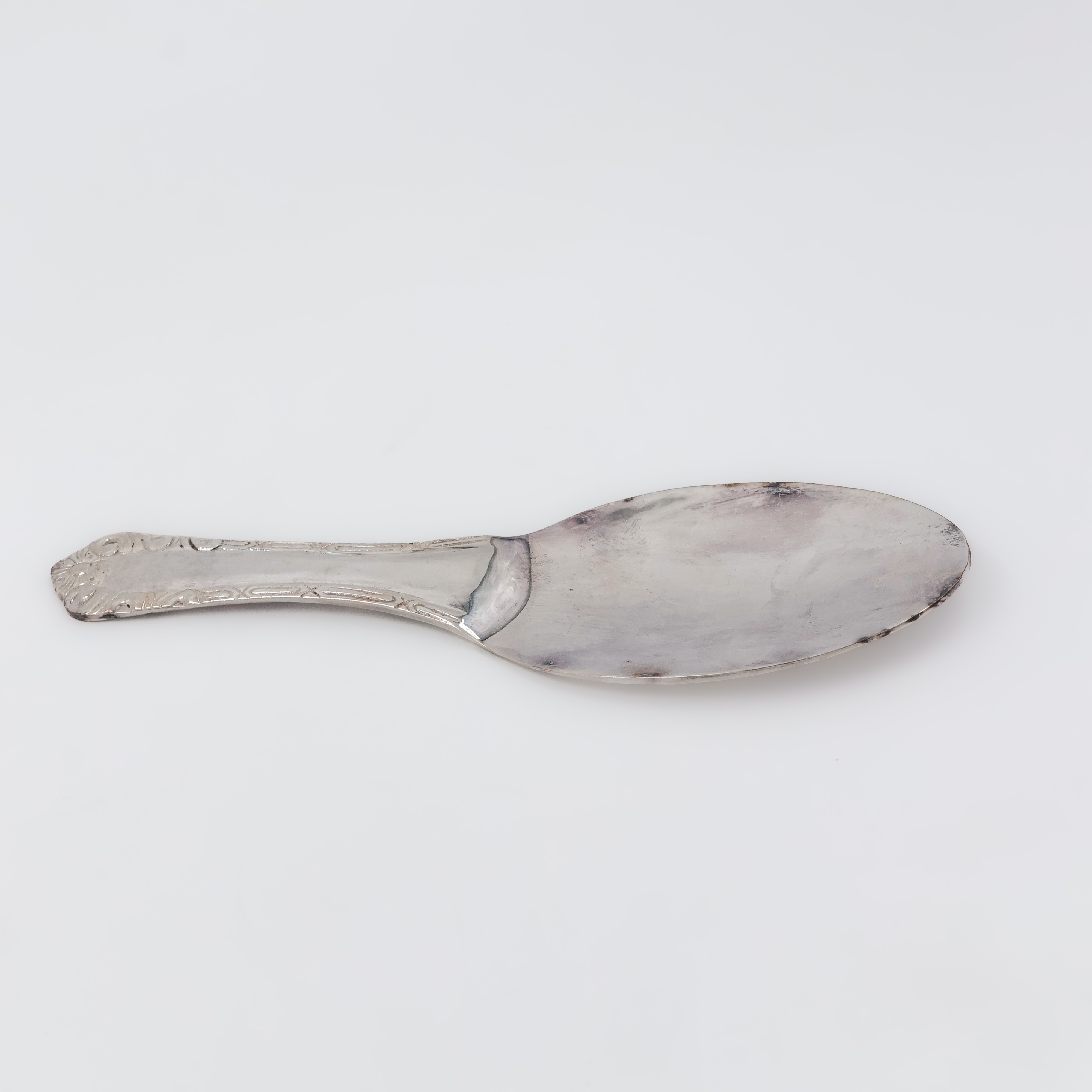 Simple Scoop-Style Silver Spoon - 