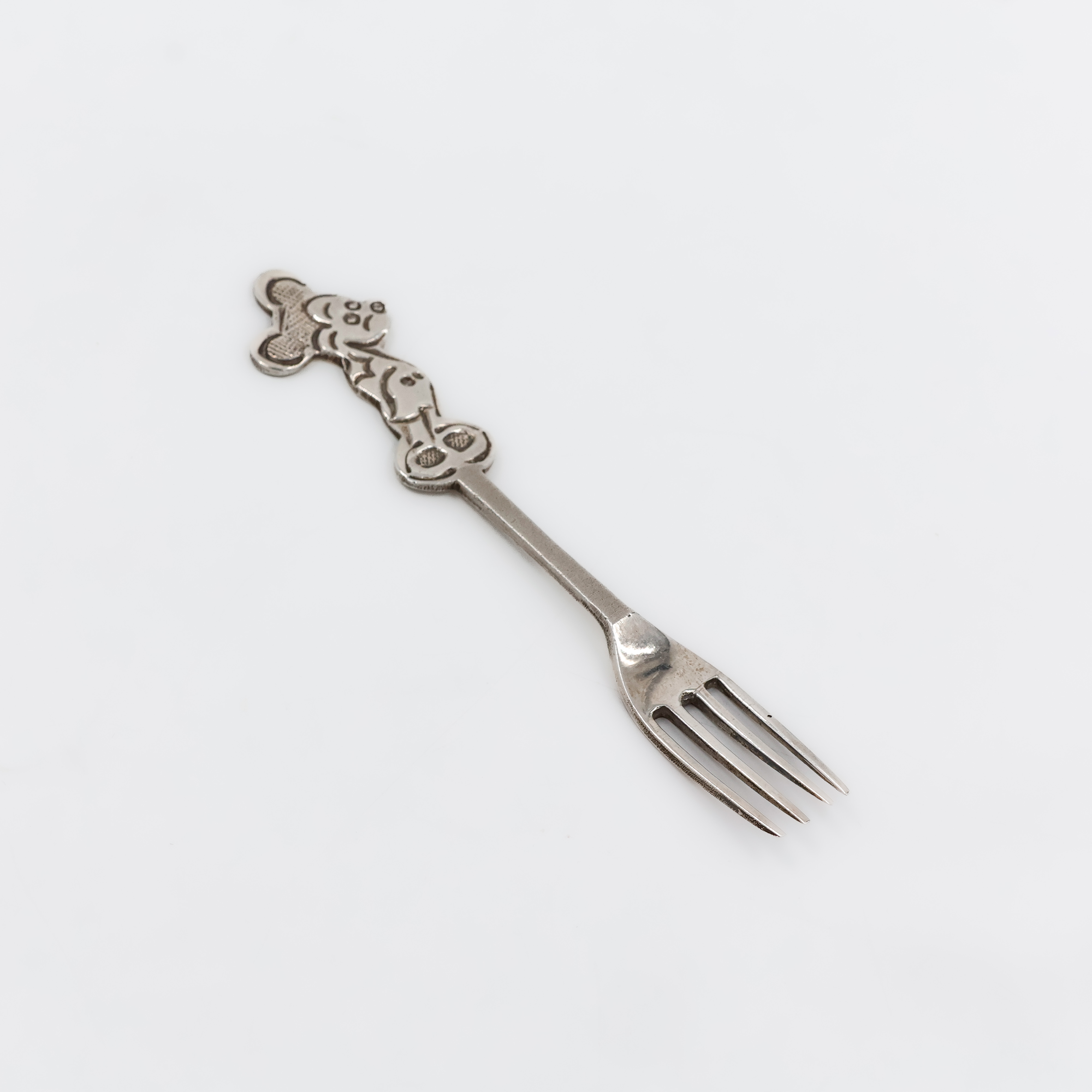 Silver Fork with Ornate Handle - 