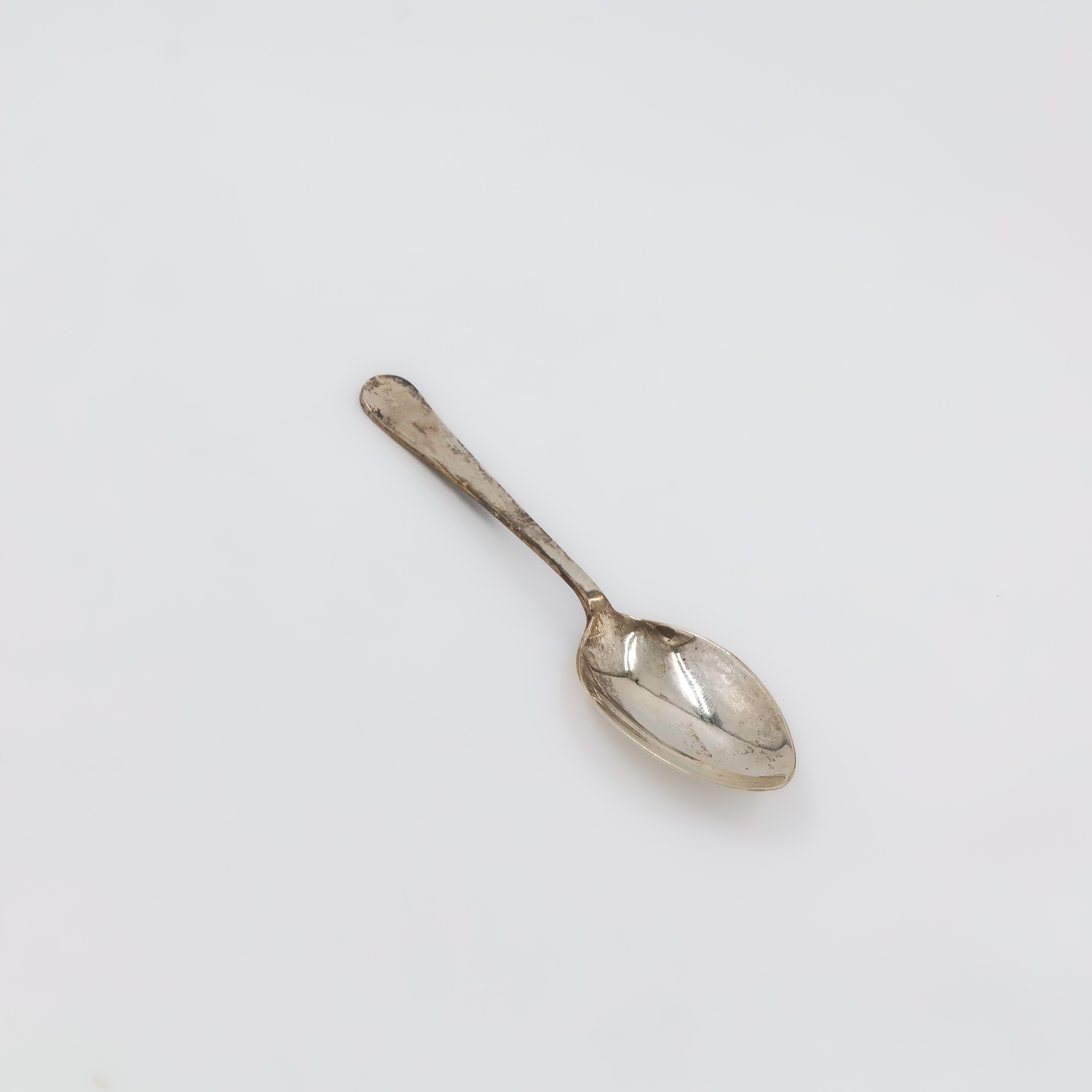 Leaf-Tip Pure Silver Spoon - 