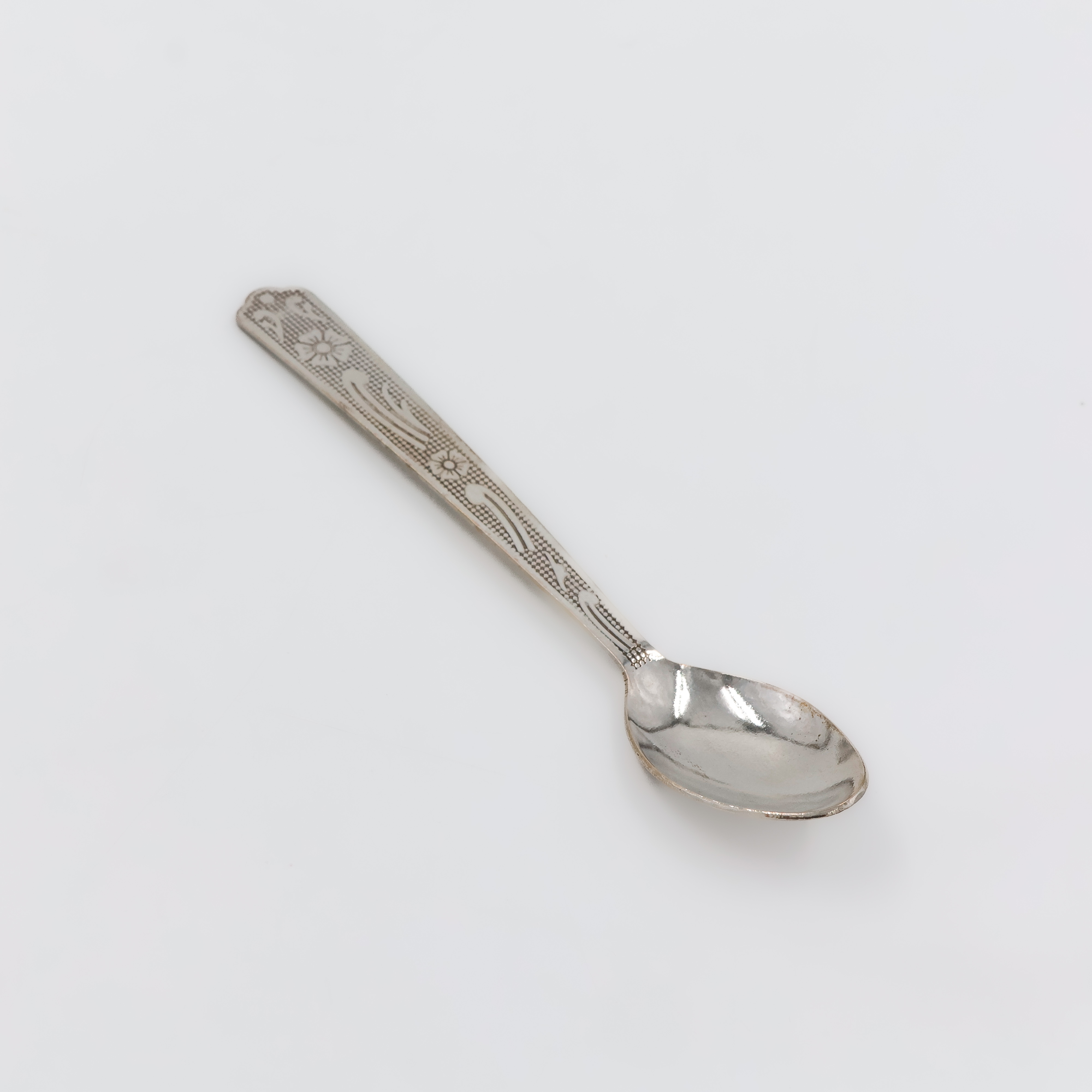 Plain Elegance Pure Silver Spoon - 