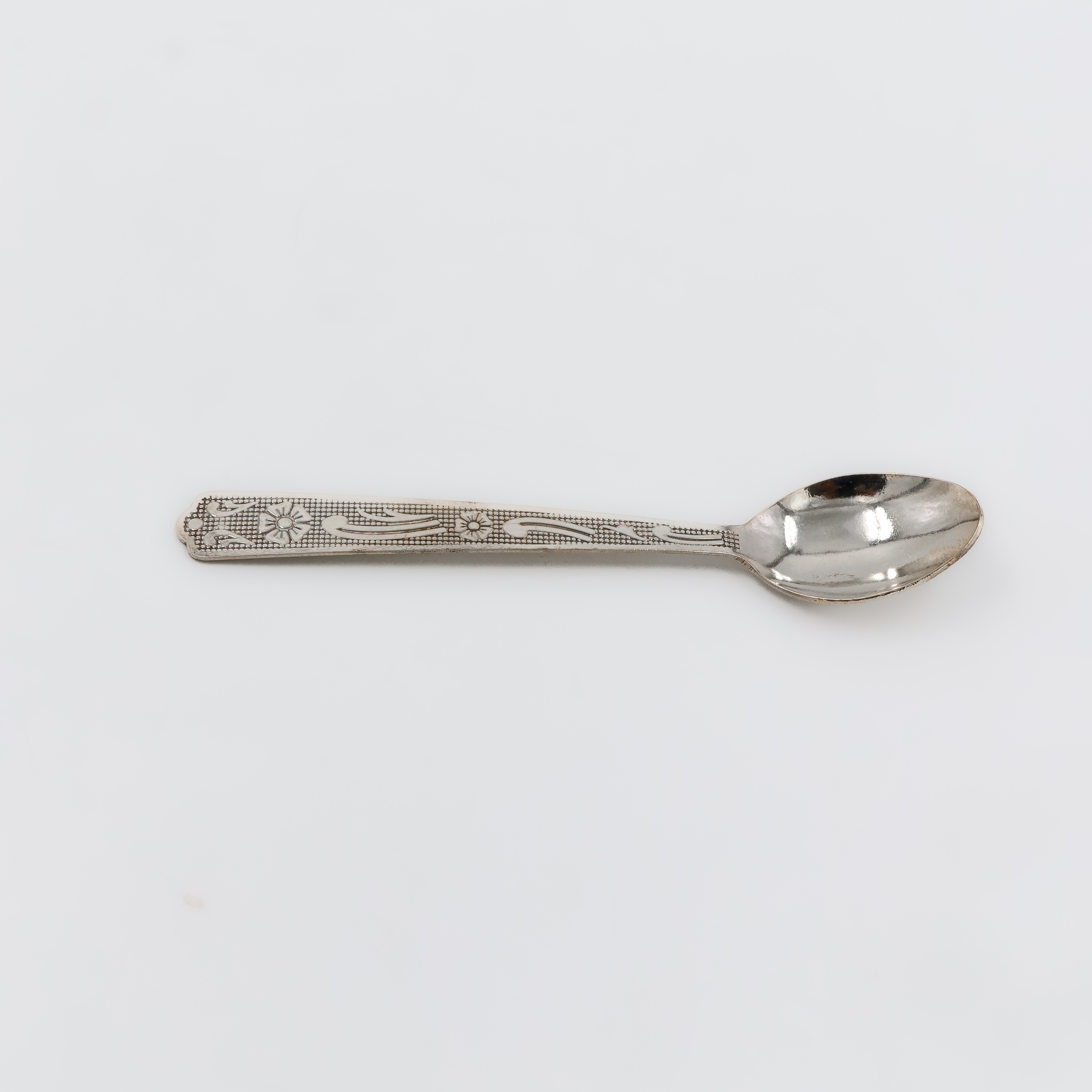 Plain Elegance Pure Silver Spoon - 