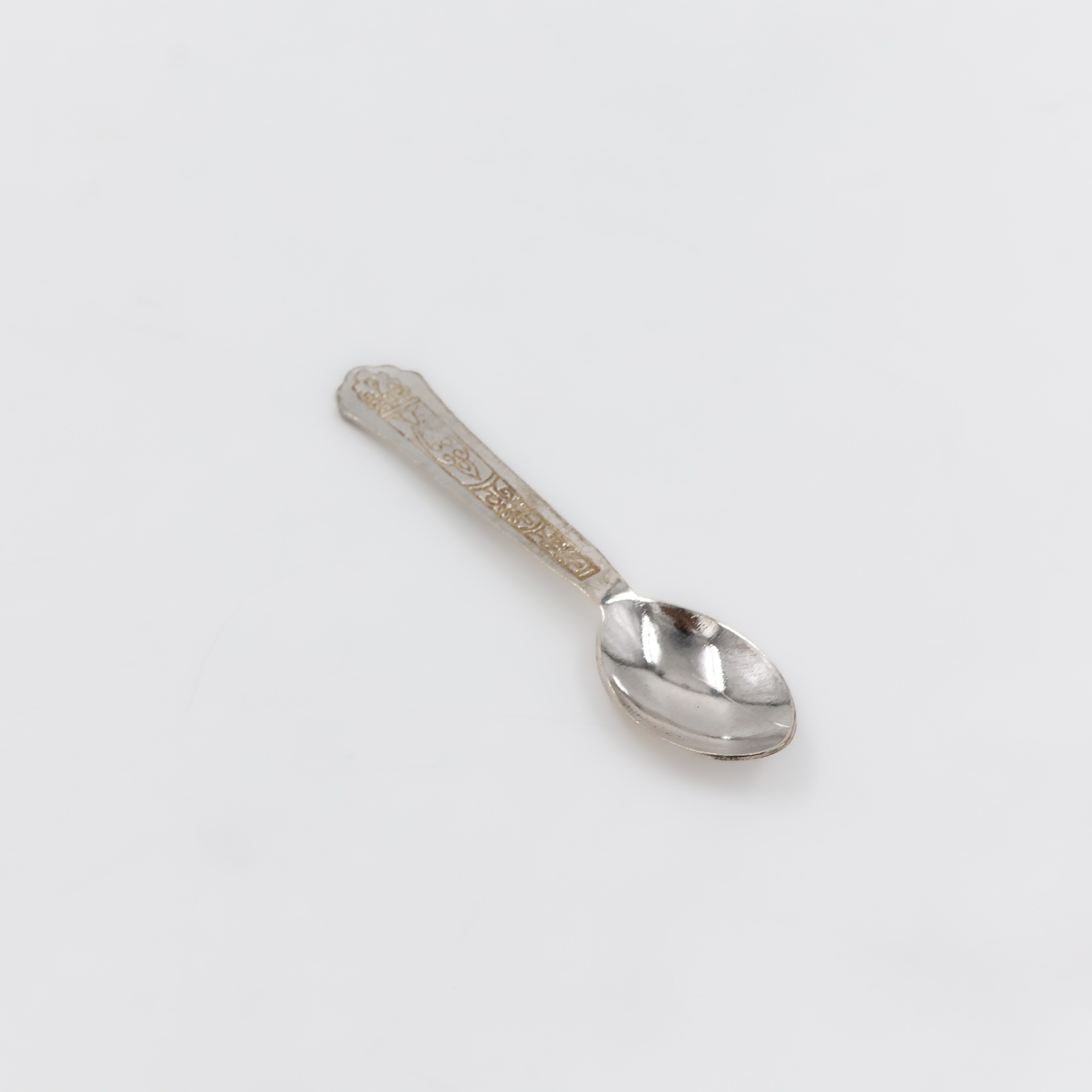 Short Handle Silver Spoon - 