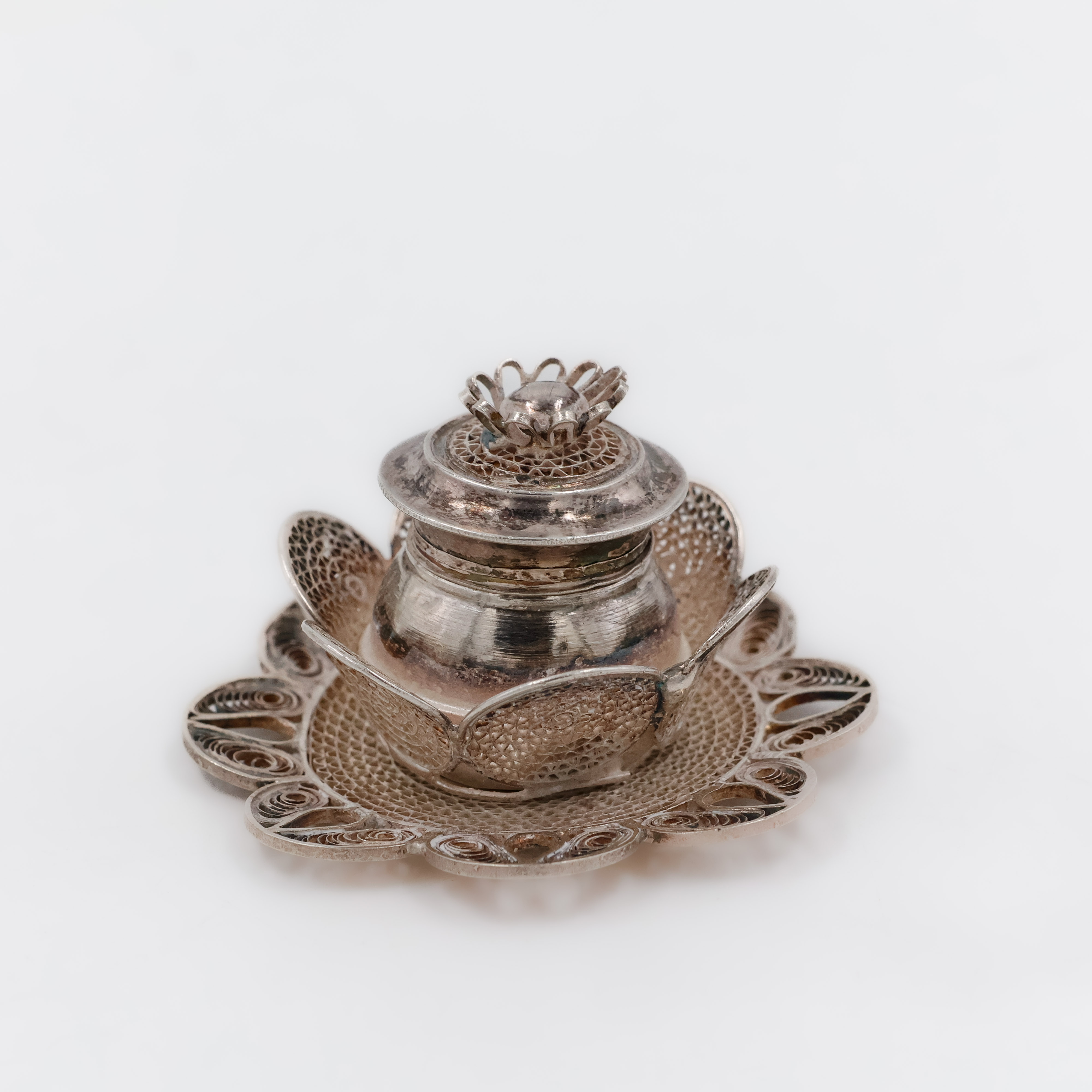 Lotus Petal Design Kumkum Box - 
