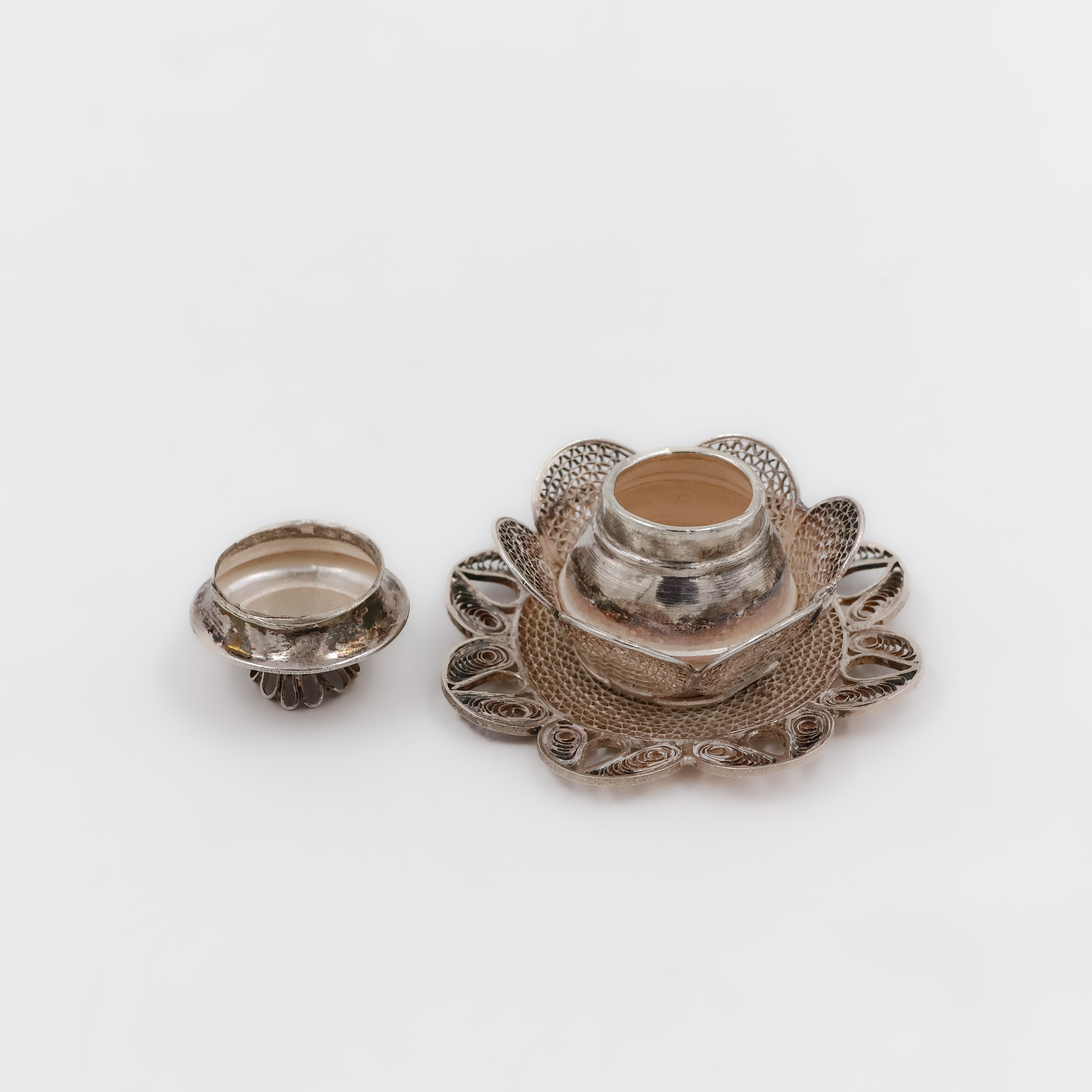 Lotus Petal Design Kumkum Box - 