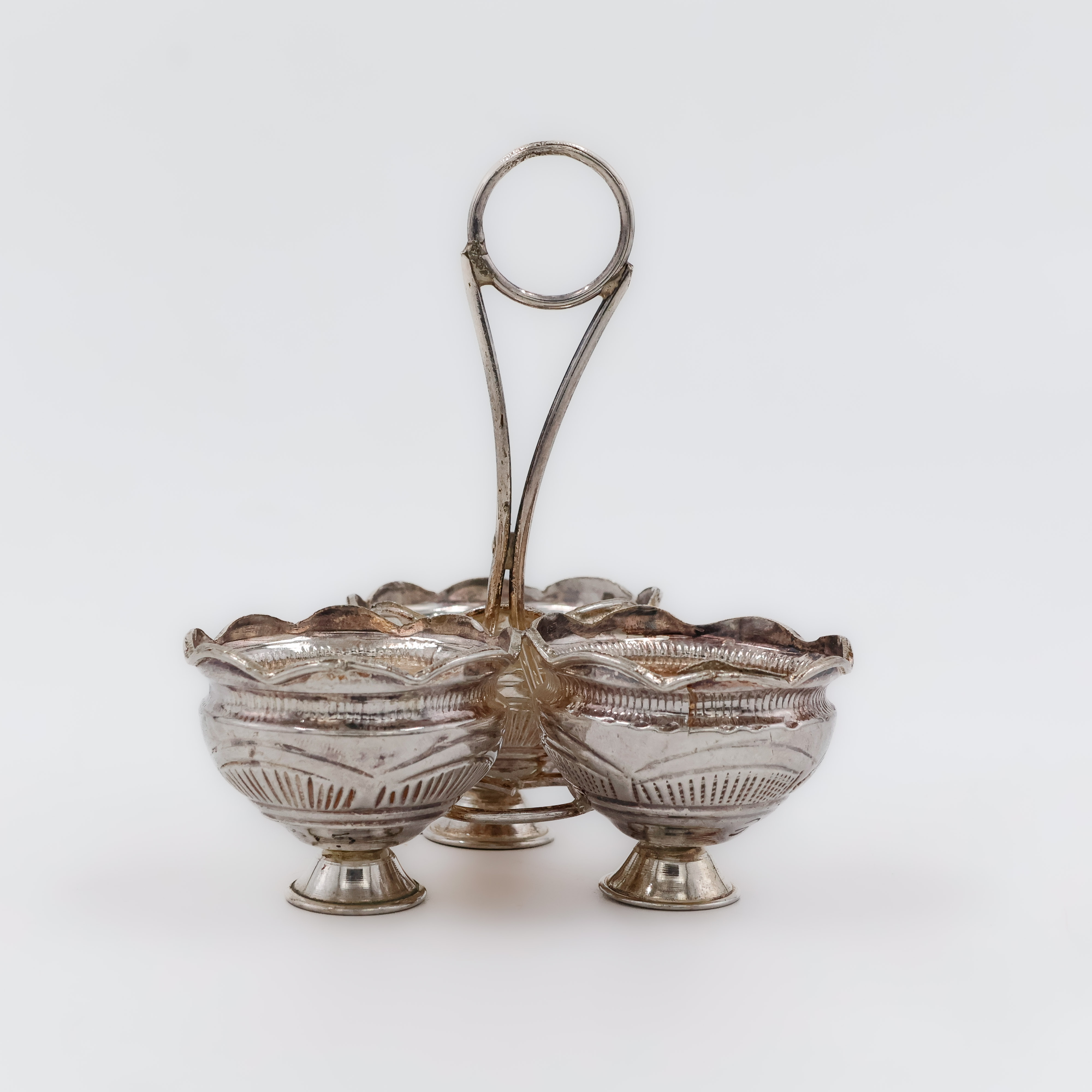 Graceful Silver Chopra Stand - 