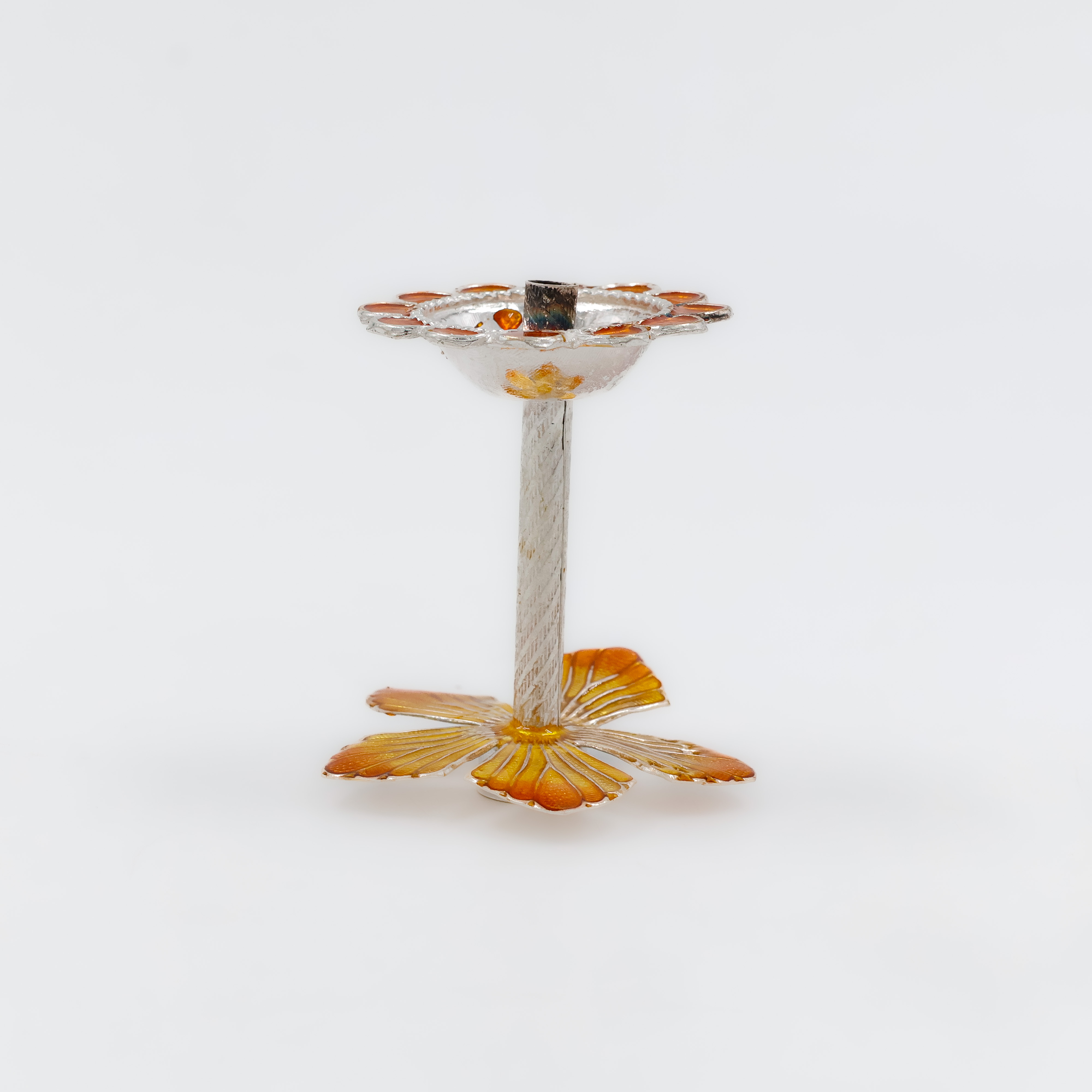 Minimalist Silver Agarbatti Stand - Silver Articles