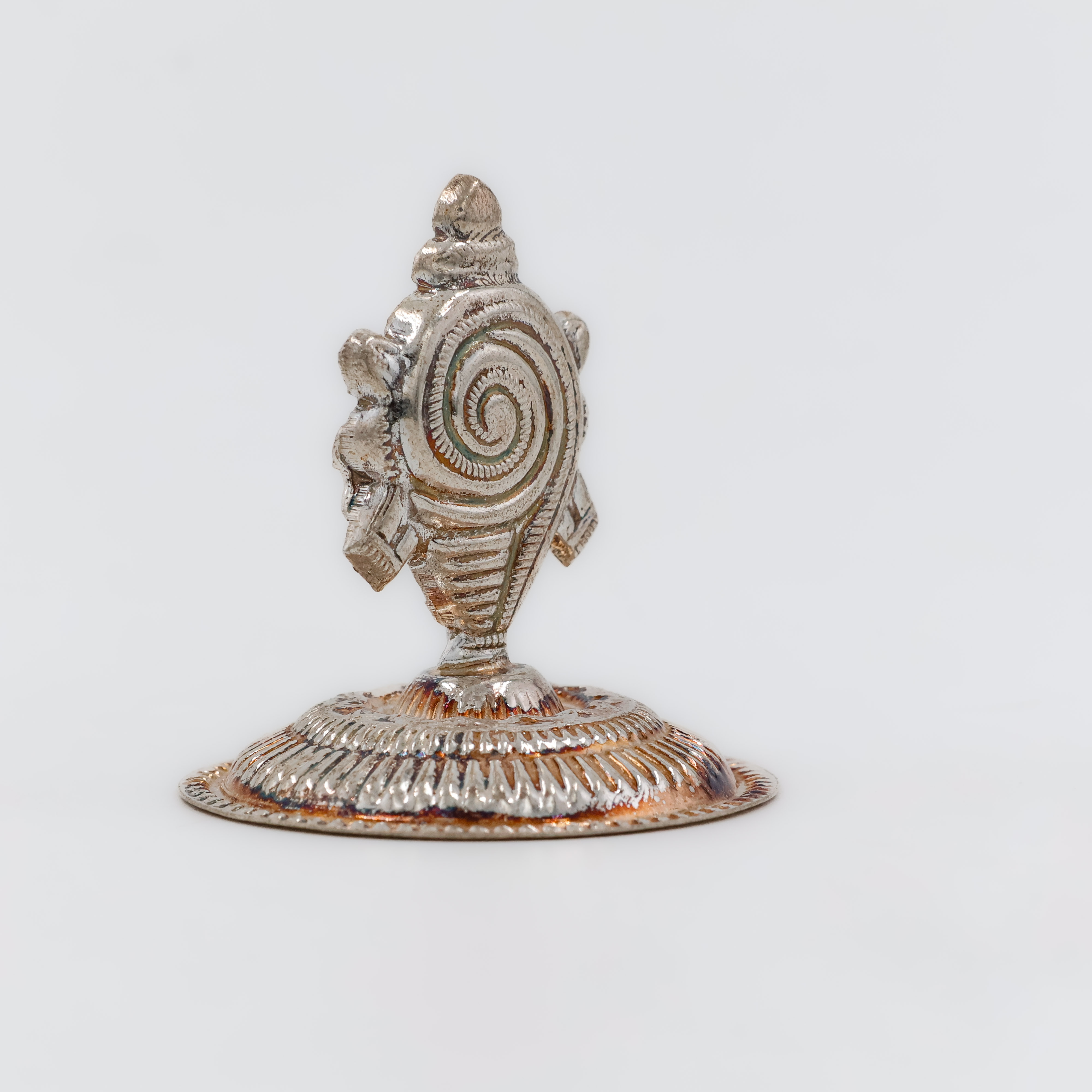 Shankh Silver Agarbatti Stand - 