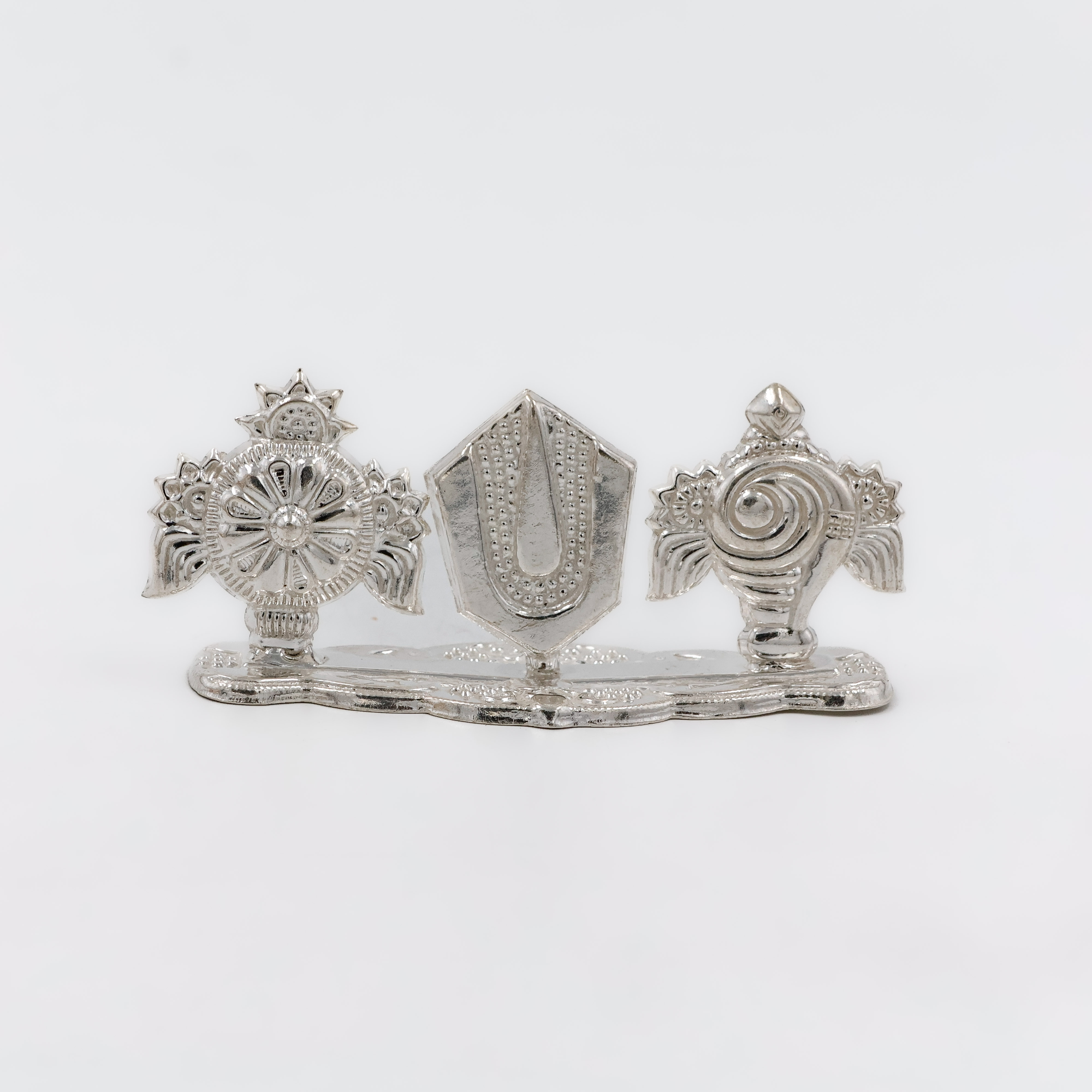 Divine Trio Silver Agarbatti Stand - 