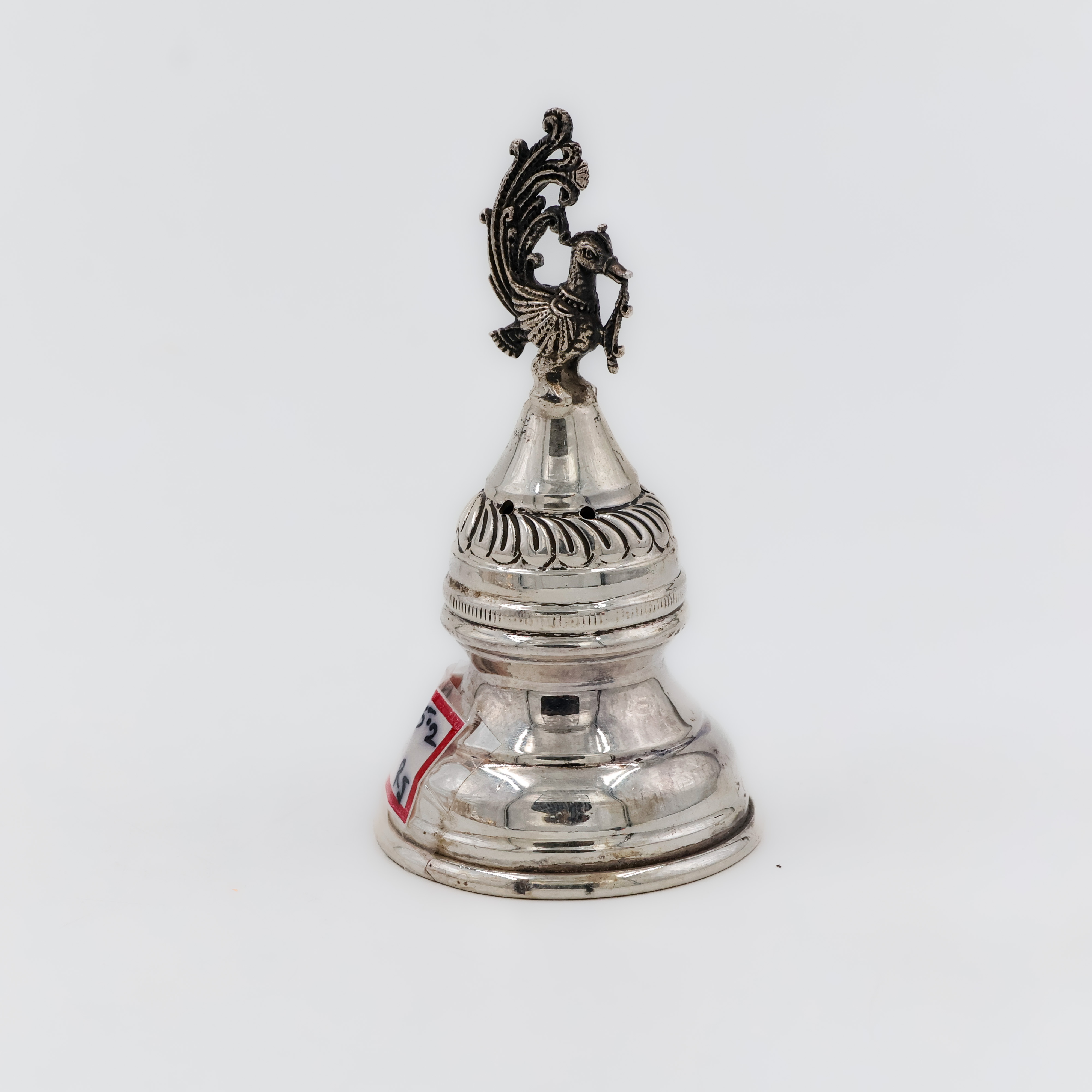 peacock Silver Agarbatti Stand - 