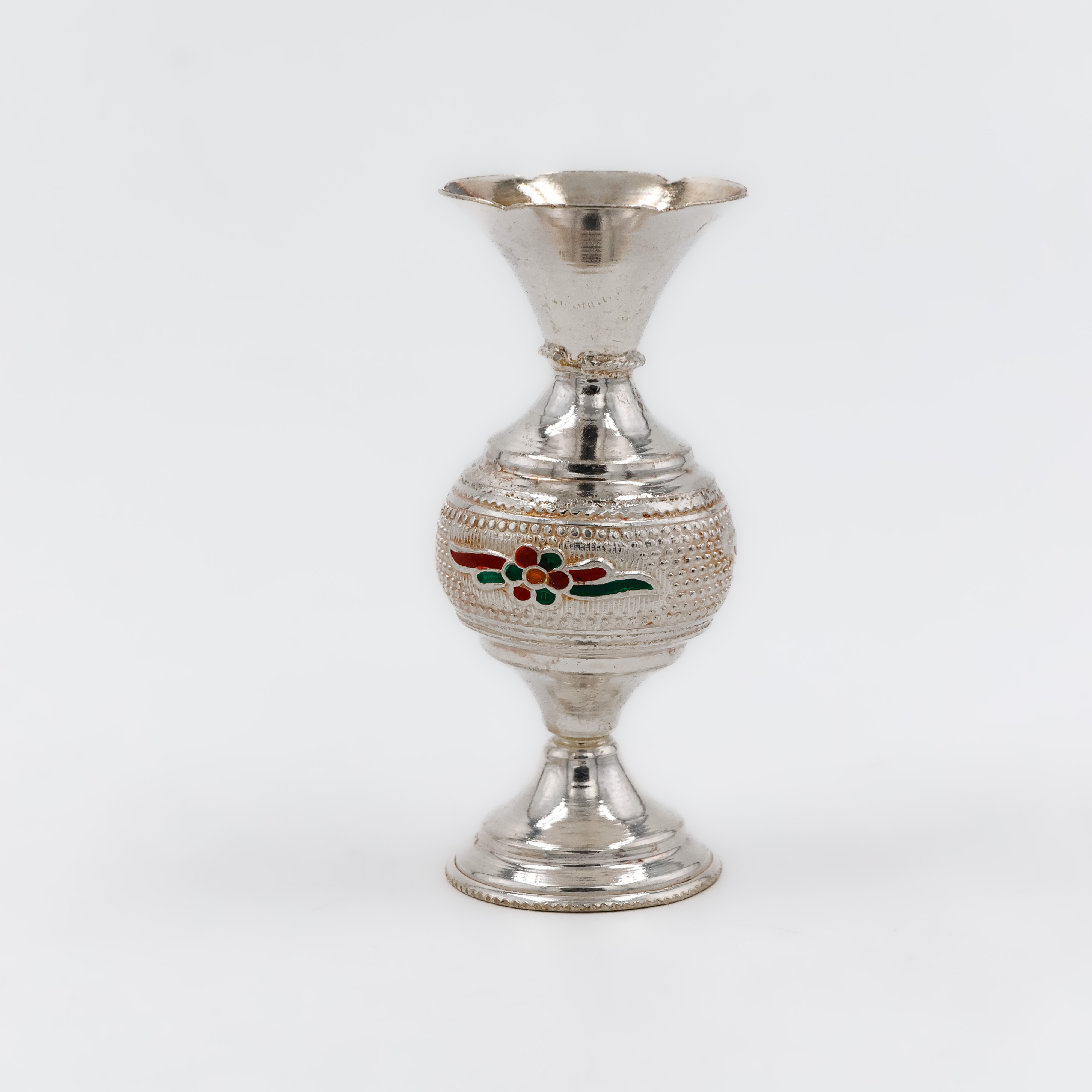 Decorative Vase Silver Agarbatti Stand - 